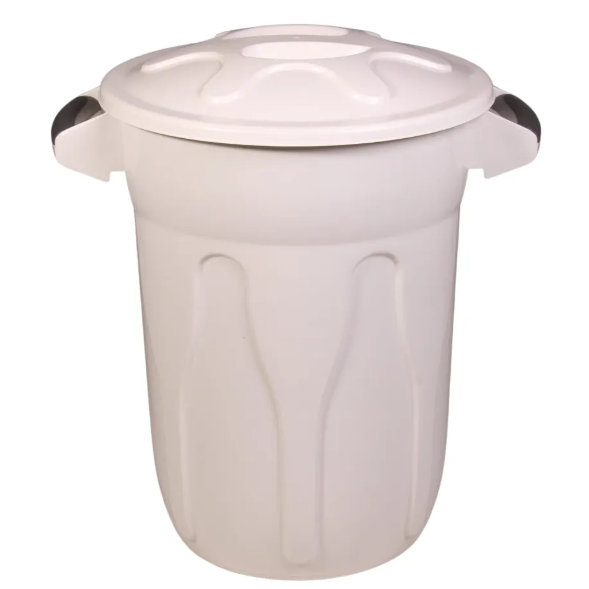 Castro Naves - LIXEIRA PLAST. 20L REDONDA BRANCA C/TAMPA - 105574 01