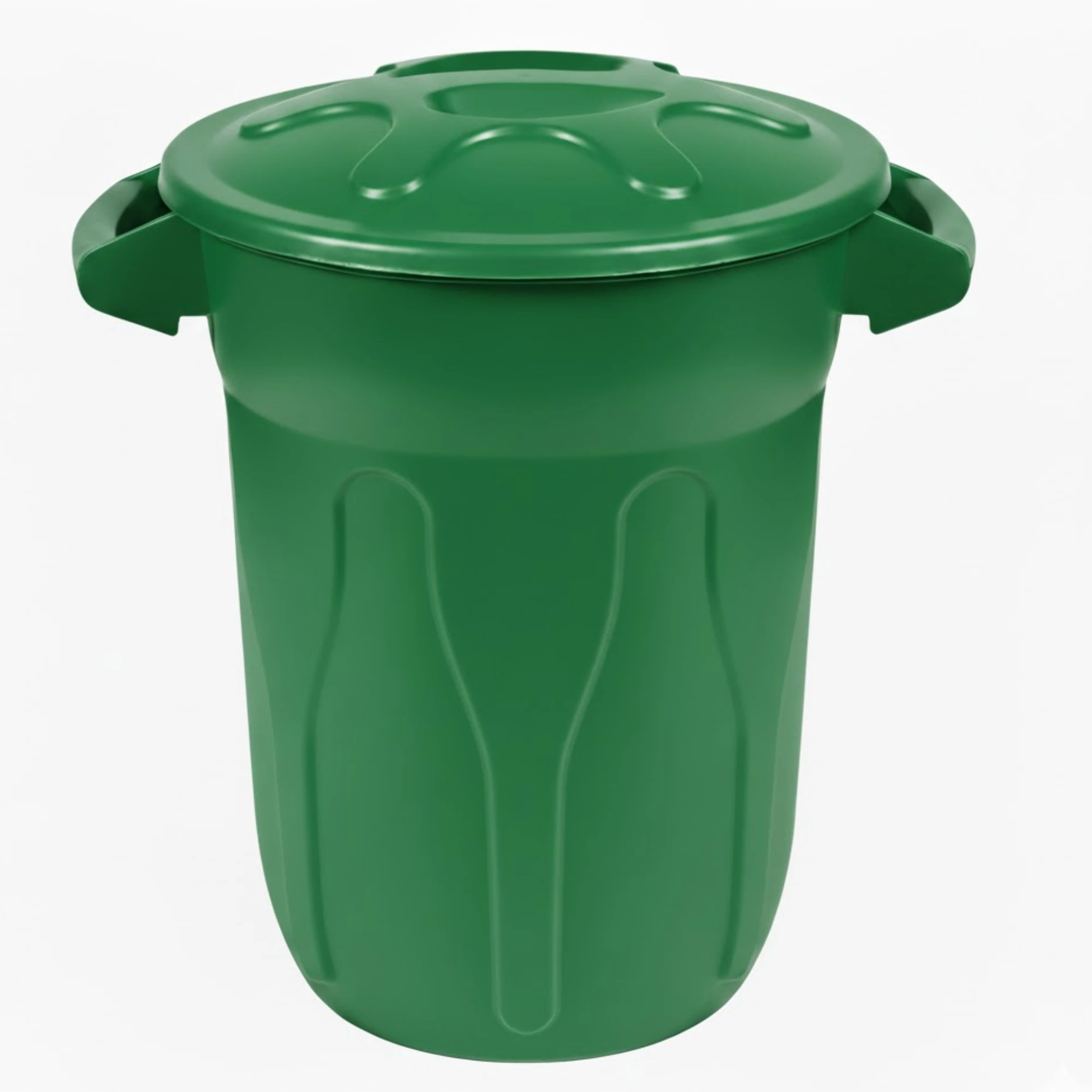 Castro Naves - LIXEIRA PLAST. 20L REDONDA VERDE C/TAMPA - 105579 01