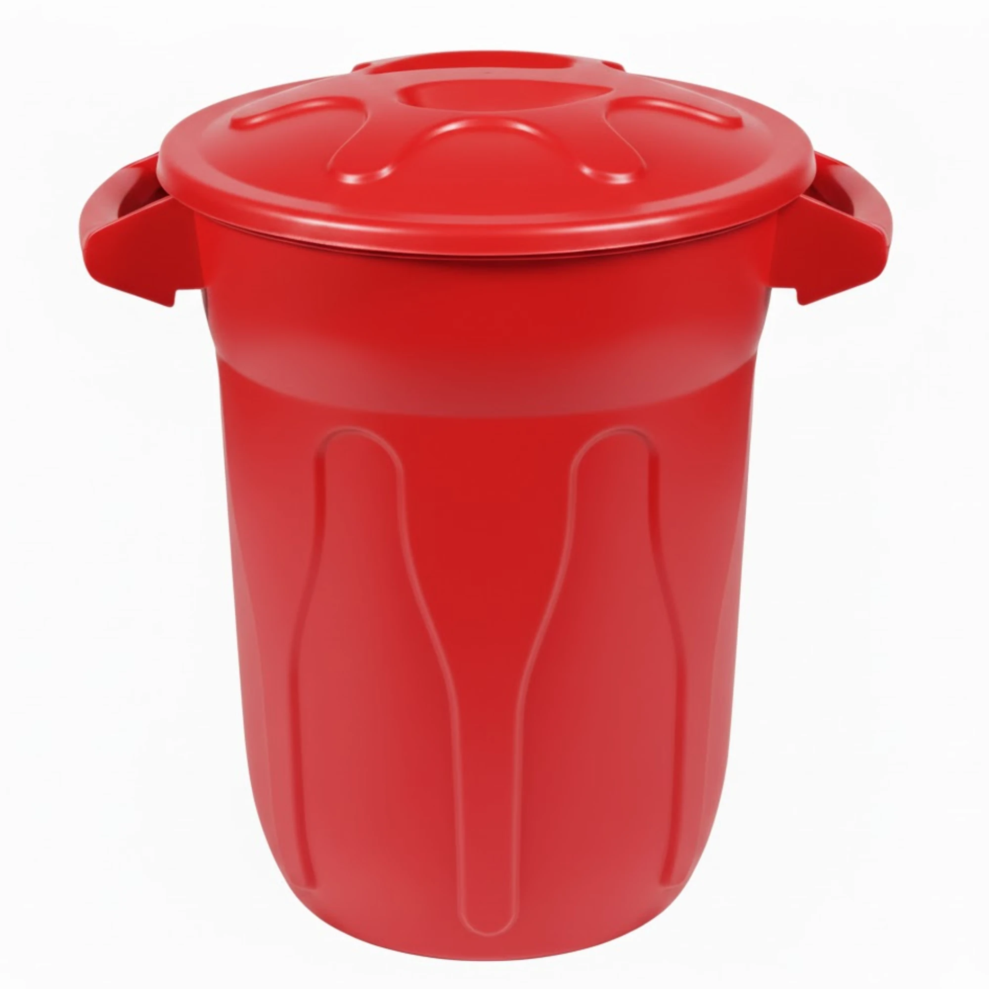 Castro Naves - LIXEIRA PLAST. 20L REDONDA VERMELHA C/TAMPA - 105578 01