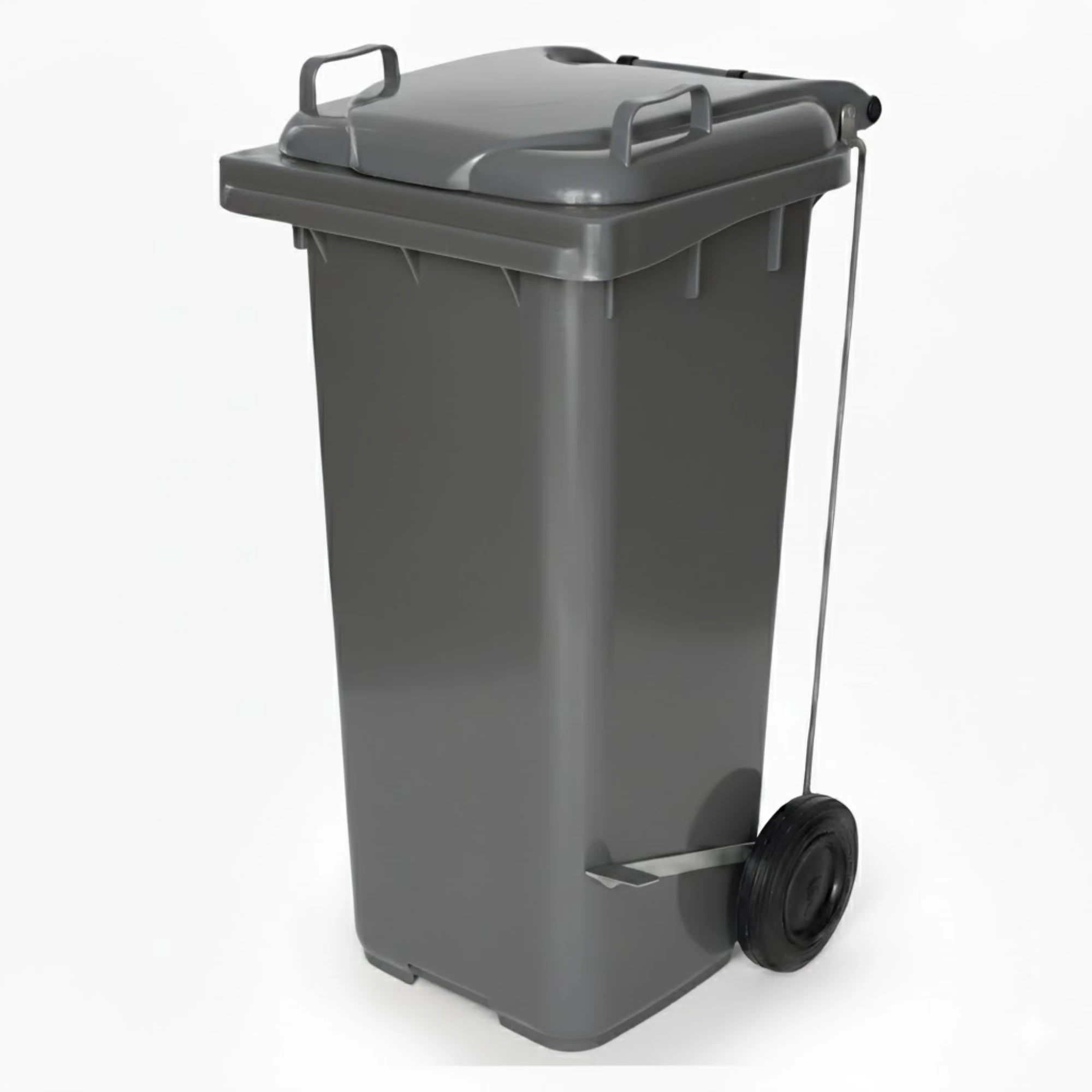 Castro Naves - LIXEIRA PLAST. 240L QUAD. C/ RODAS E PEDAL CZ - 12509 01
