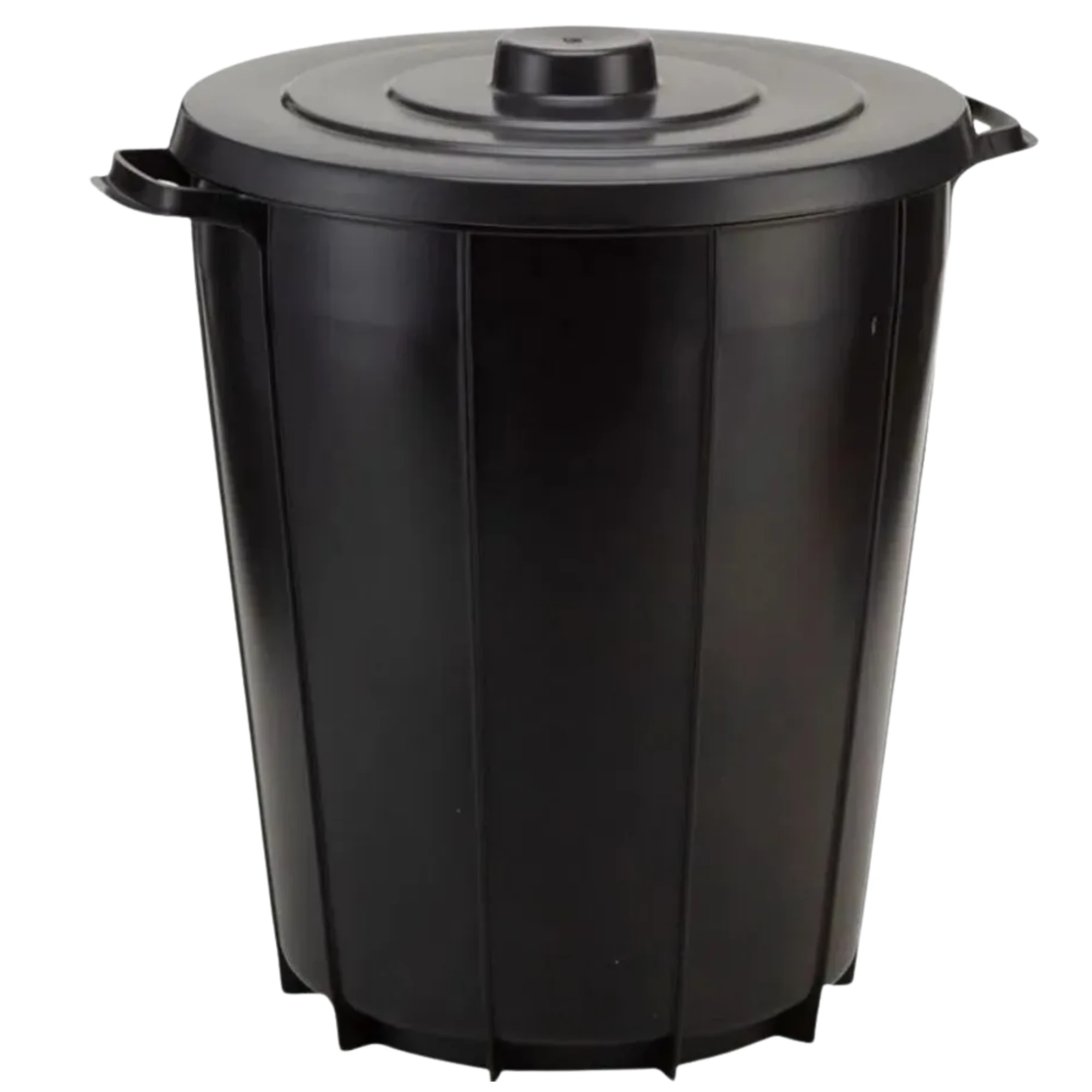Castro Naves - LIXEIRA PLAST. 35L REDONDA PRETA C/TAMPA - 8855 01