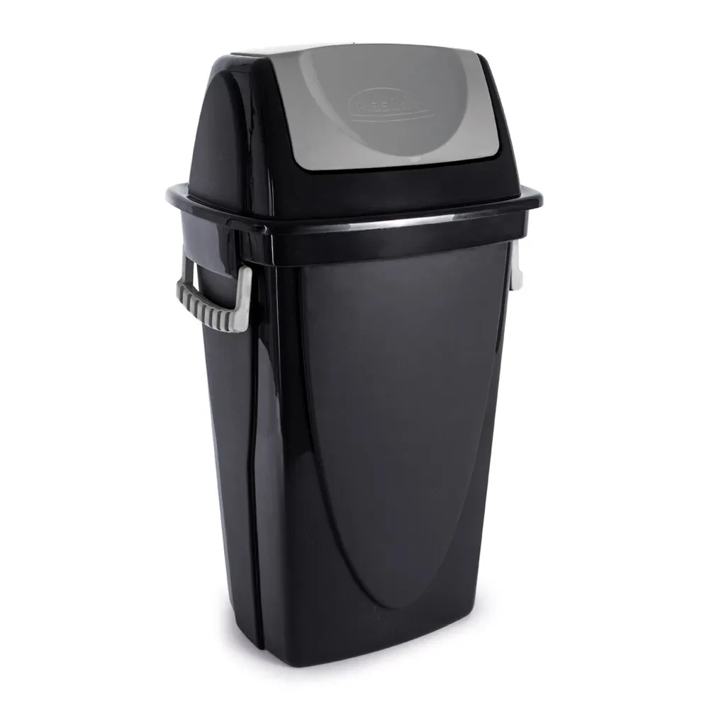 Castro Naves - LIXEIRA PLAST. 35L RETANG. PR C/TPA BASC. CZ - 11794 01