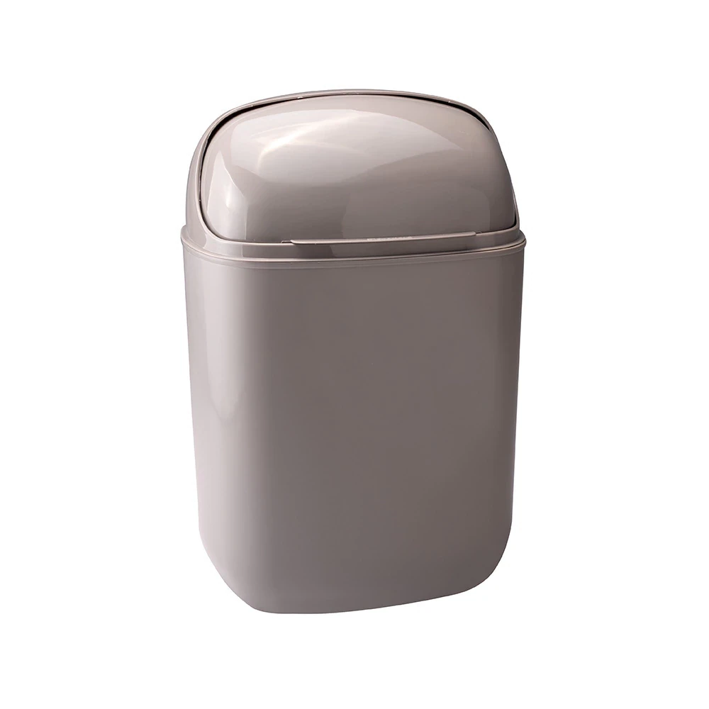 Castro Naves - LIXEIRA PLAST. 3,7L QDA. CINZA C/TPA RETRATIL - 9987 01