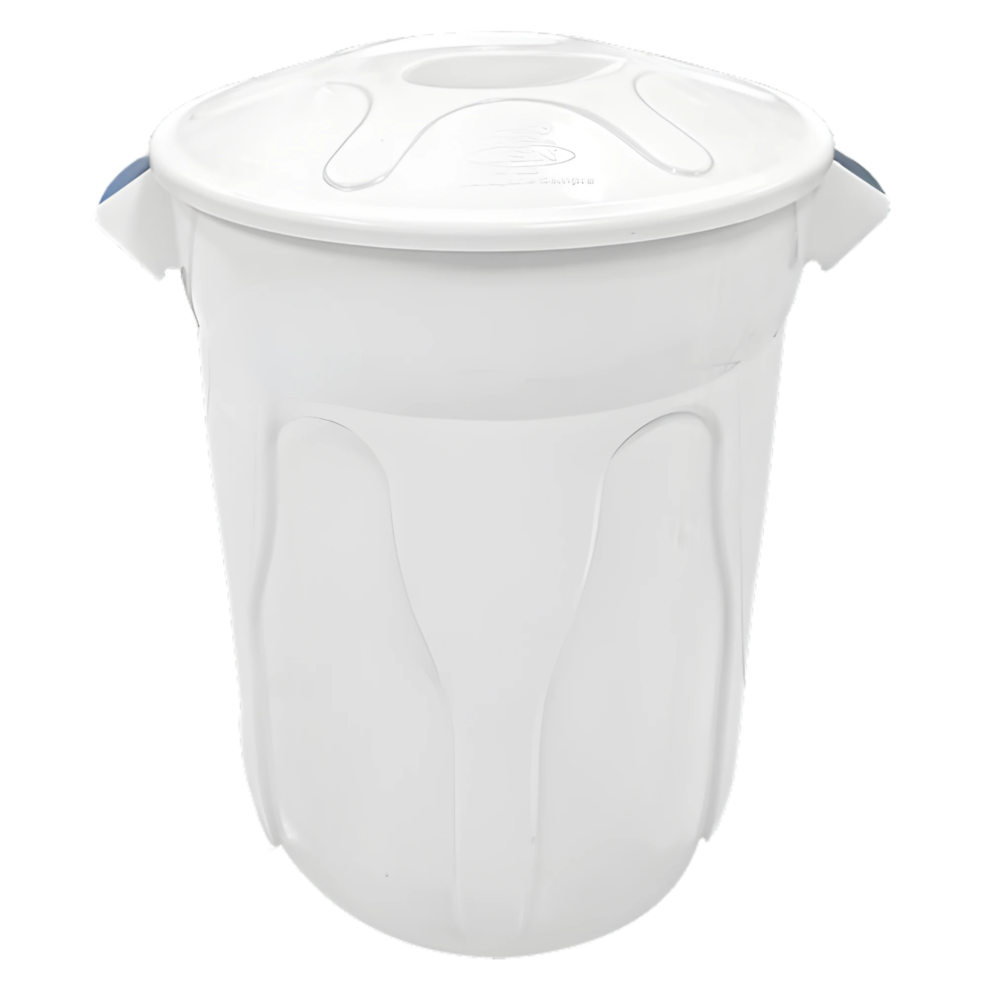 Castro Naves - LIXEIRA PLAST. 40L REDONDA BRANCA C/TAMPA - 105580 01