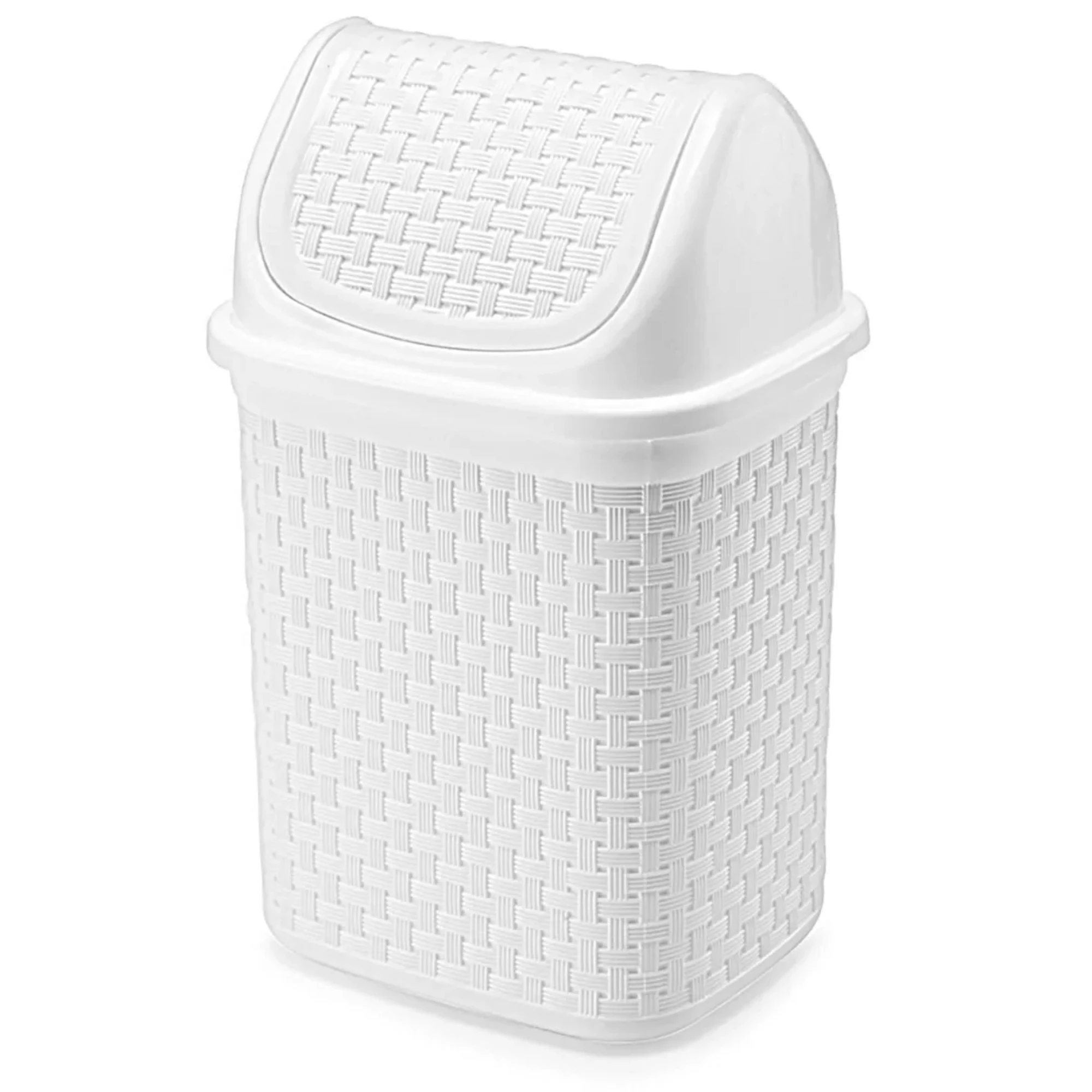 Castro Naves - LIXEIRA PLAST. 4,5L QDA. BR RATTAN C/TPA BASC - 12592 01