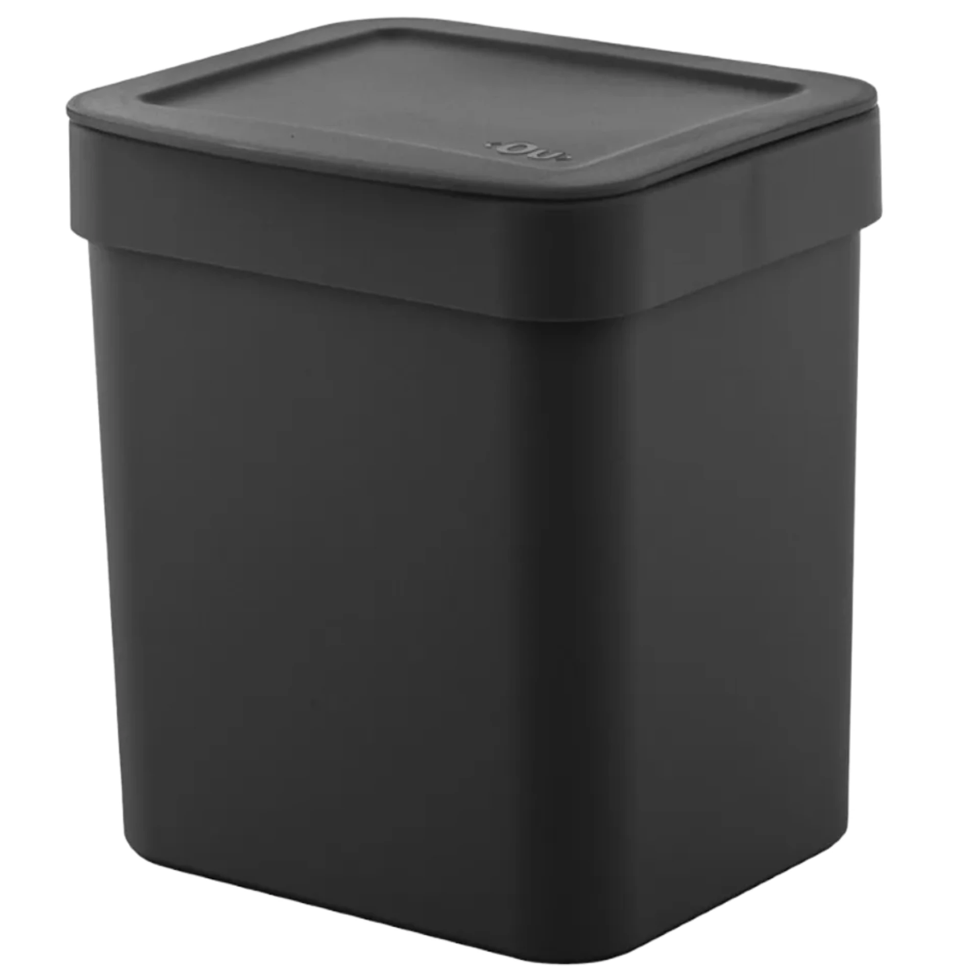 Castro Naves - LIXEIRA PLAST. 4,7L RETANG. PRETA C/TPA TRIUM - 14920 01