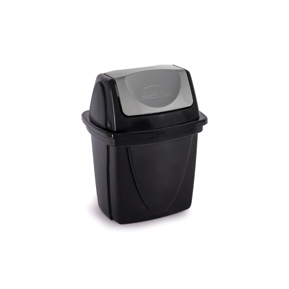 Castro Naves - LIXEIRA PLAST. 4,9L RETANG. PR C/TPA BASC. CZ - 11790 01
