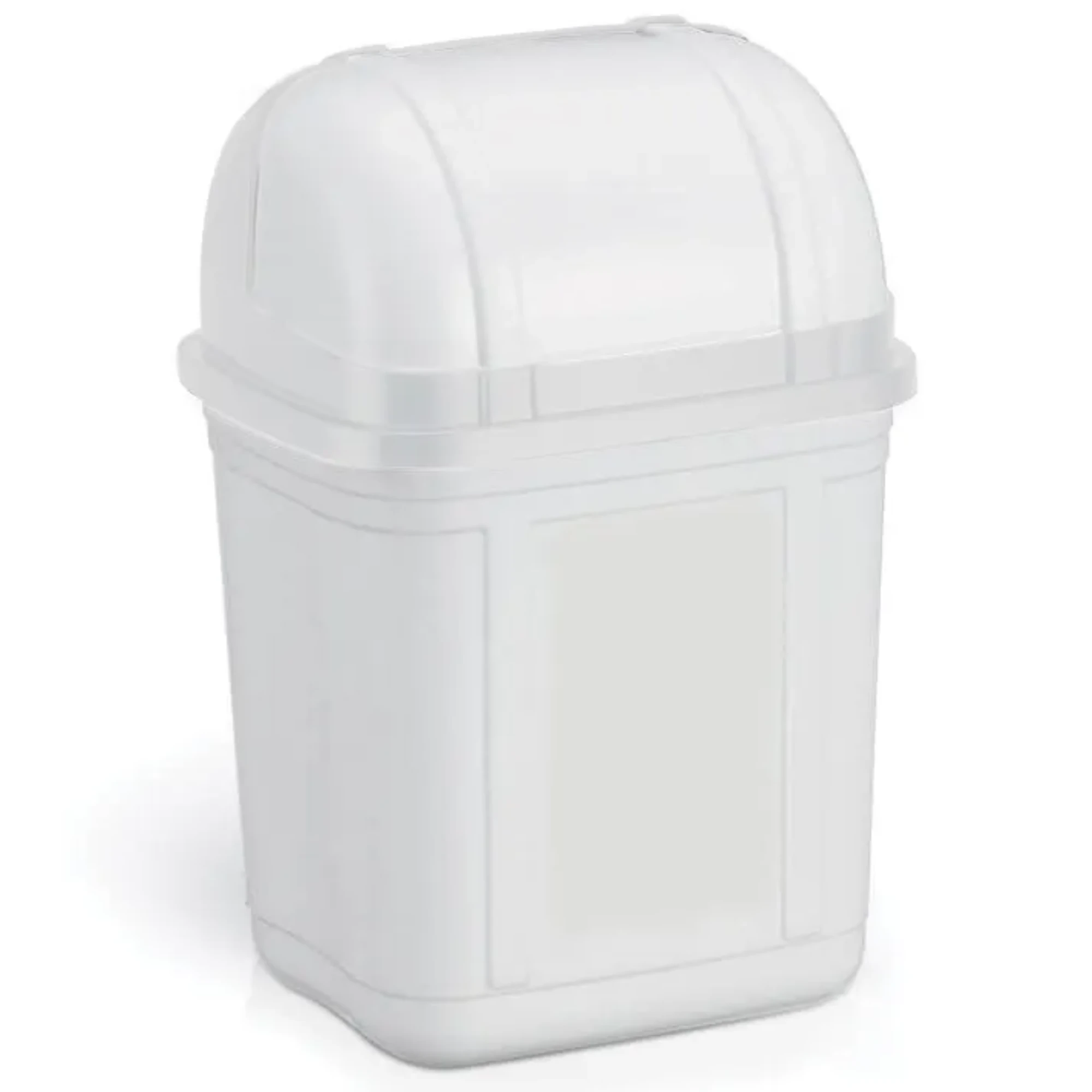 Castro Naves - LIXEIRA PLAST. 4L QDA. BRANCA C/TPA RETRATIL - 83675 01
