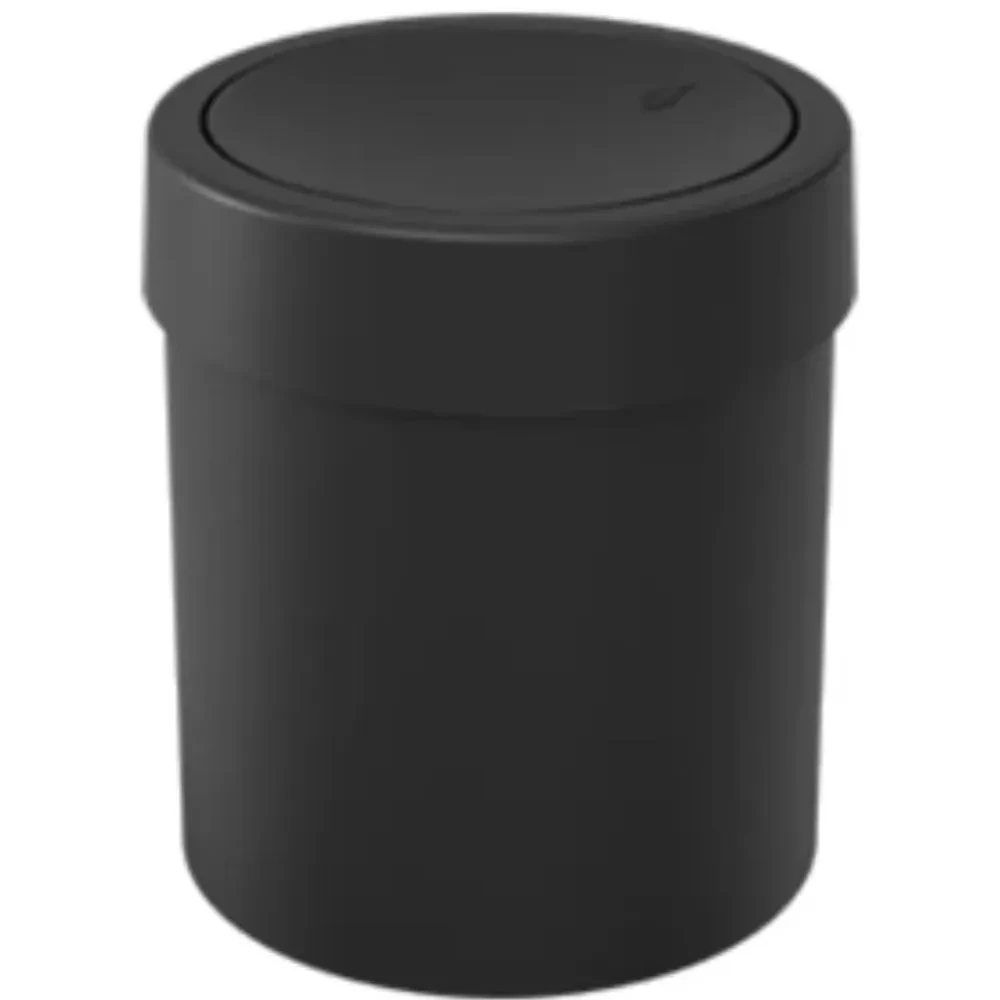 Castro Naves - LIXEIRA PLAST. 5,4L REDONDA PRETA C/TPA BASC. - 9796 01