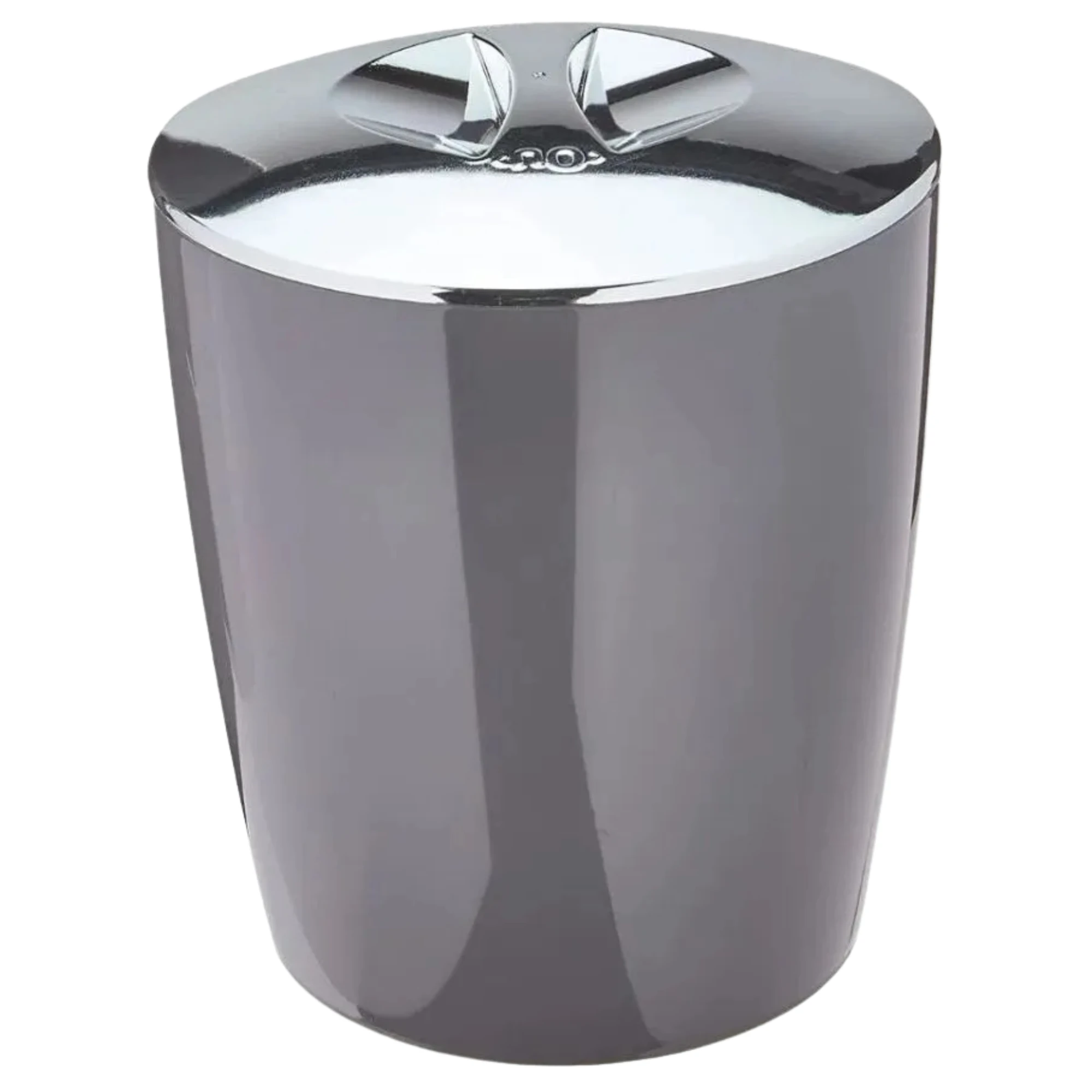 Castro Naves - LIXEIRA PLAST. 5L REDONDA CHUMBO C/TPA CROMO - 15967 01
