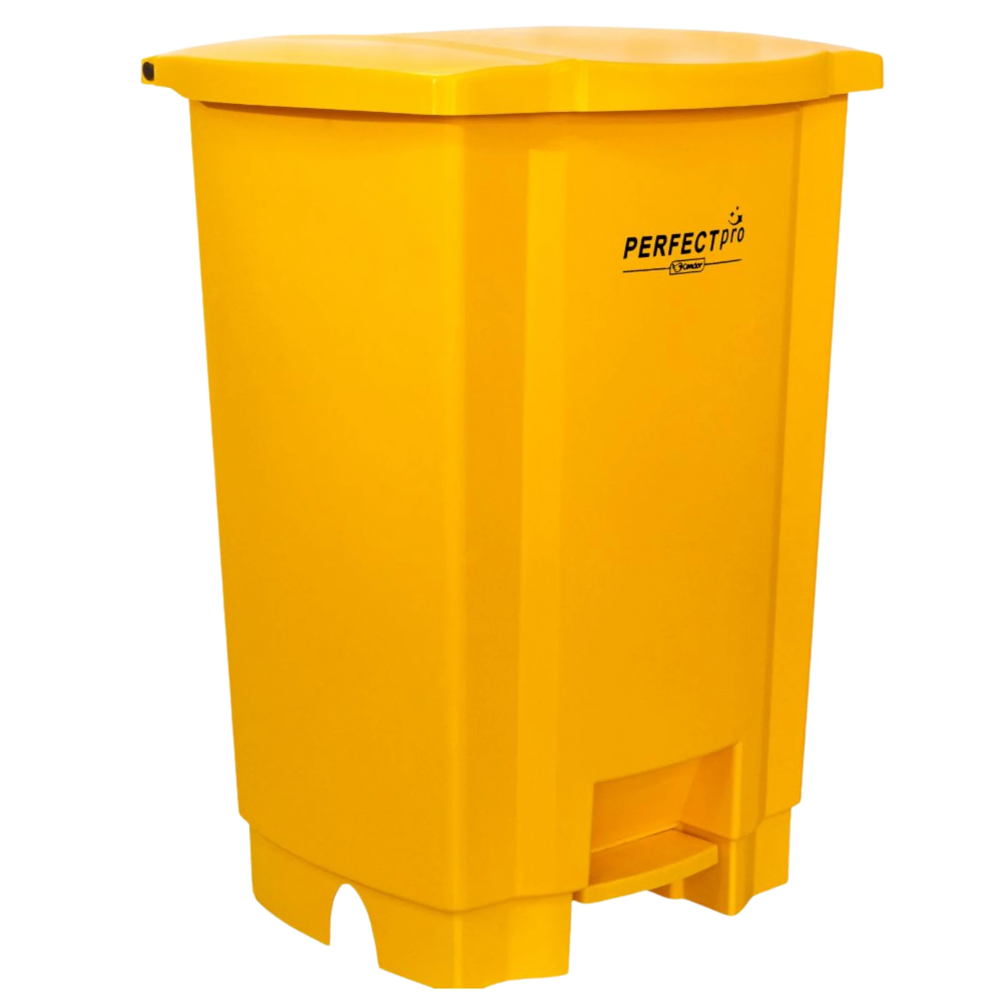 Castro Naves - LIXEIRA PLAST. C/PEDAL 100L QUAD. AMARELA - 9541 01