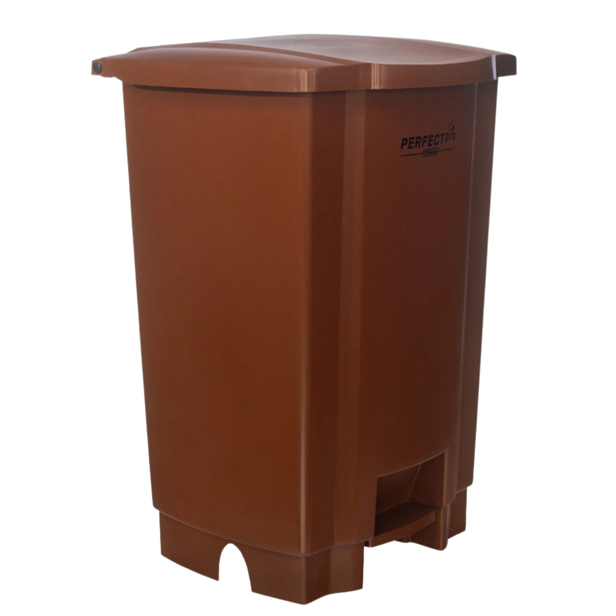 Castro Naves - LIXEIRA PLAST. C/PEDAL 100L QUAD. MARROM - 9616 01