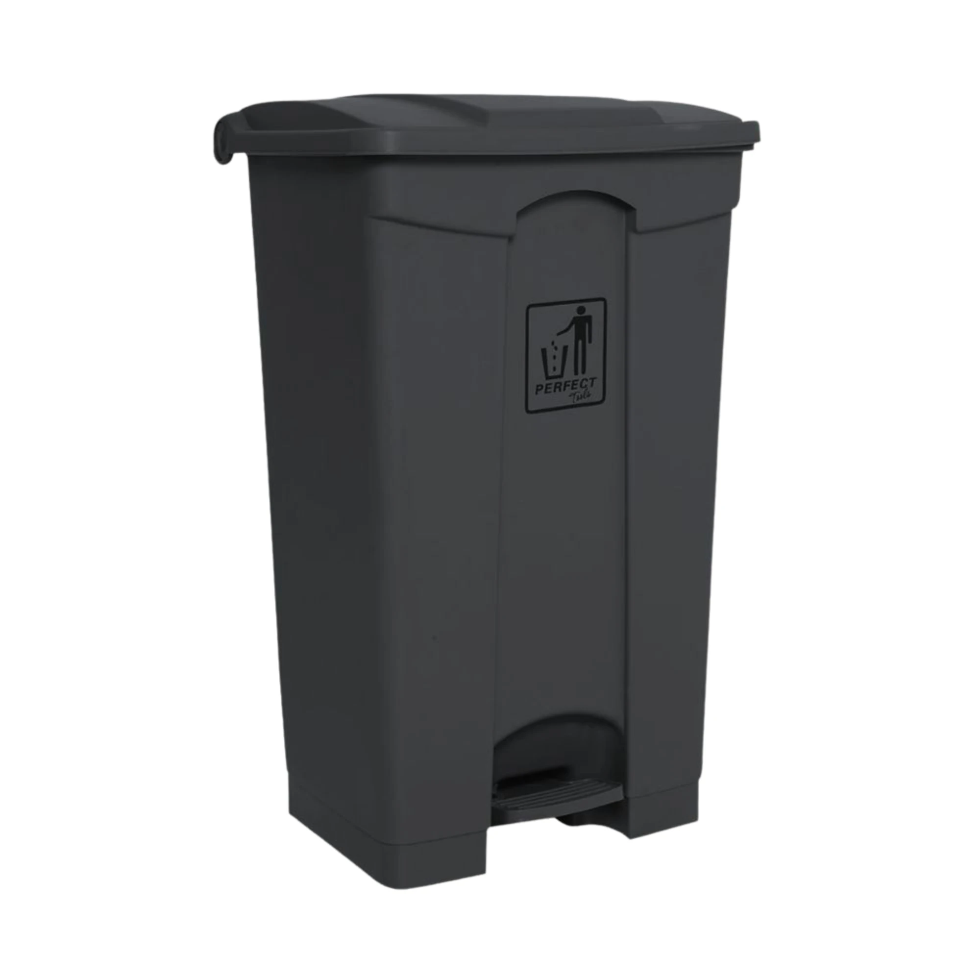 Castro Naves - LIXEIRA PLAST. C/PEDAL 100L QUAD. PRETA - 8884 01