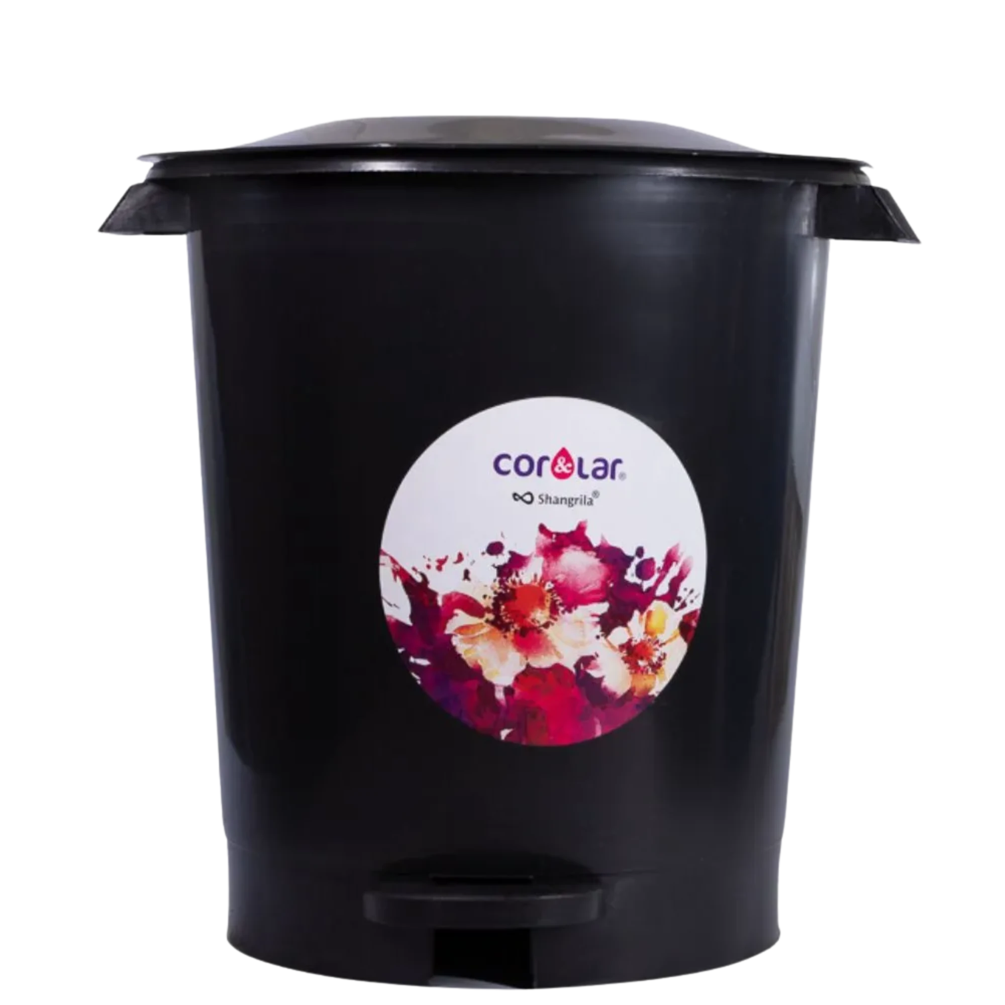 Castro Naves - LIXEIRA PLAST. C/PEDAL 12L RED. PRETA - 9313 01