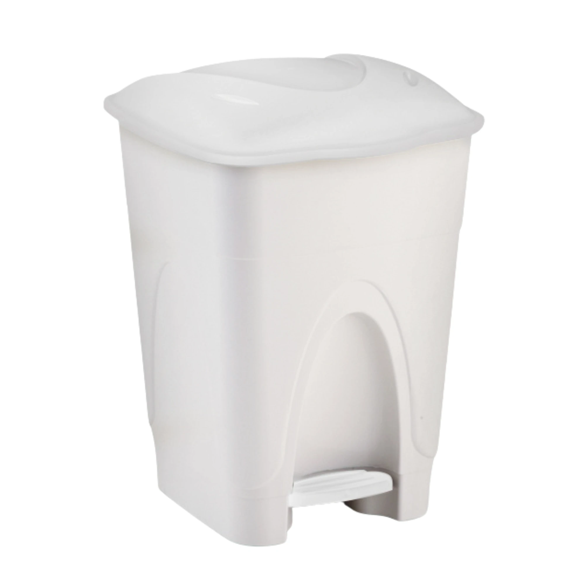 Castro Naves - LIXEIRA PLAST. C/PEDAL 17L QUAD. BRANCA - 8861 01