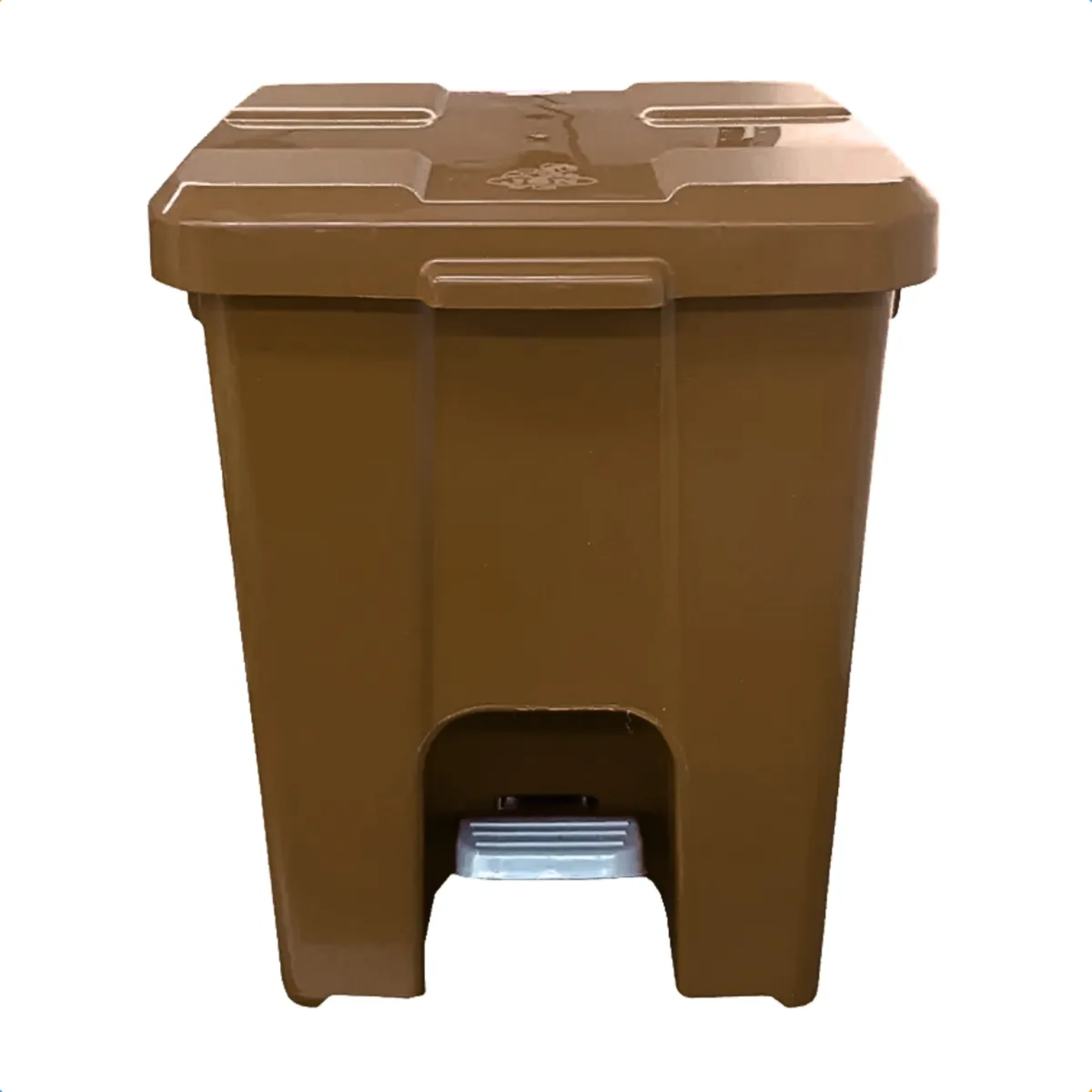Castro Naves - LIXEIRA PLAST. C/PEDAL 30L QUAD. MARROM - 9809 01