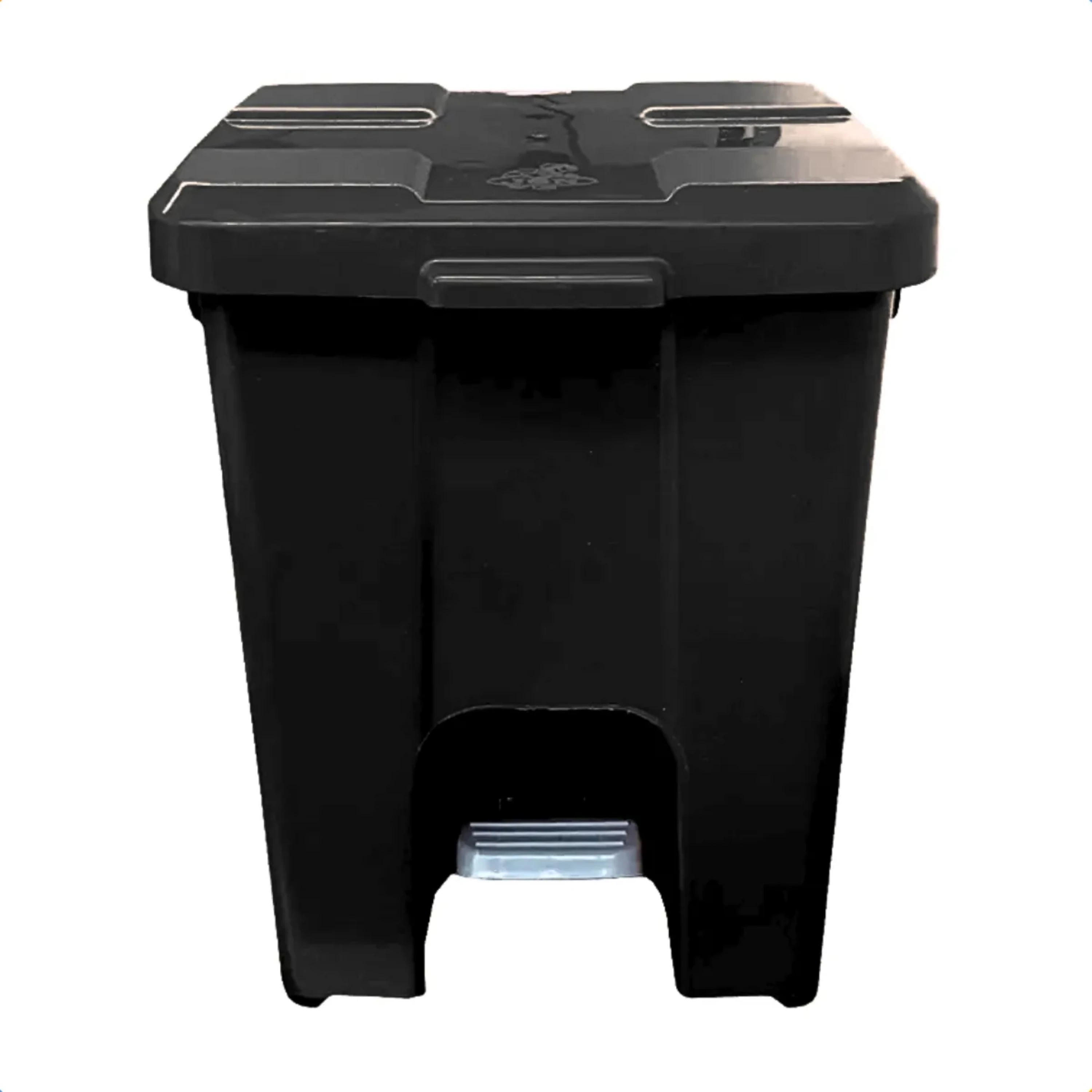 Castro Naves - LIXEIRA PLAST. C/PEDAL 30L QUAD. PRETA - 105601 01