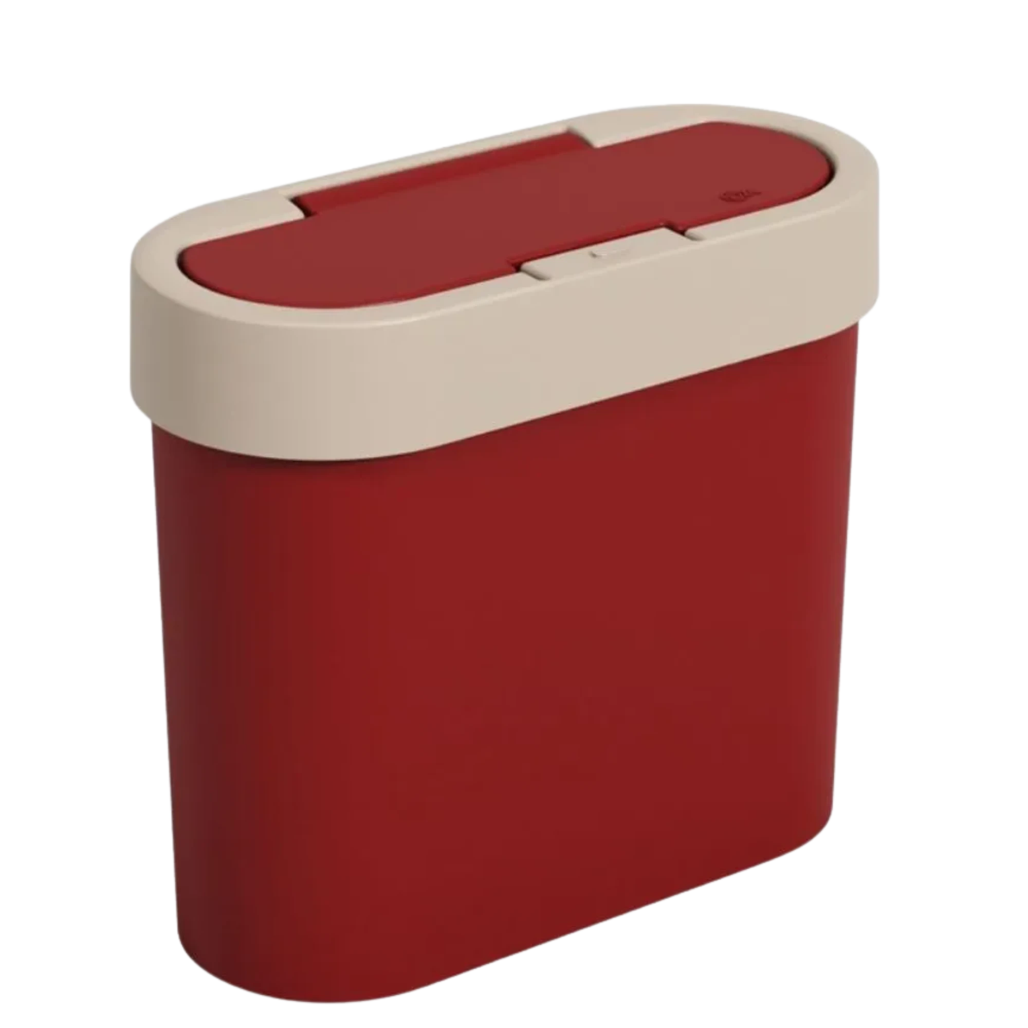 Castro Naves - LIXEIRAPLAST. 2,8L RETANG. VERM. C/TPA FLAT - 12692 01