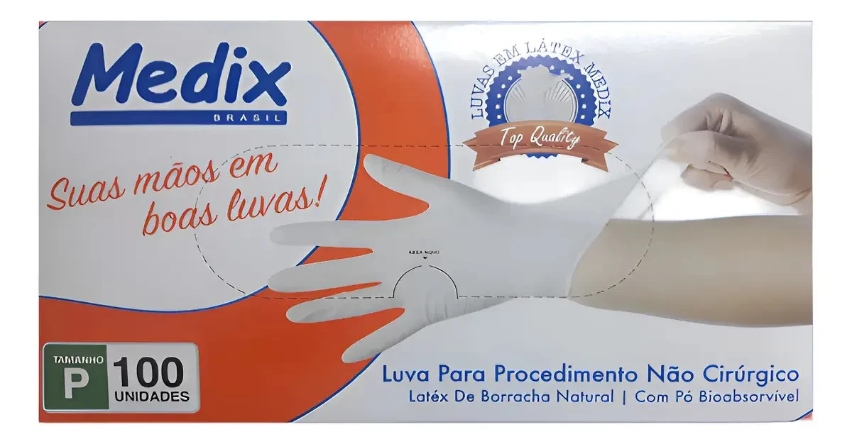 Castro Naves - LUVA LATEX DESC. USO GERAL COM PO P BT/10 - 106965 01
