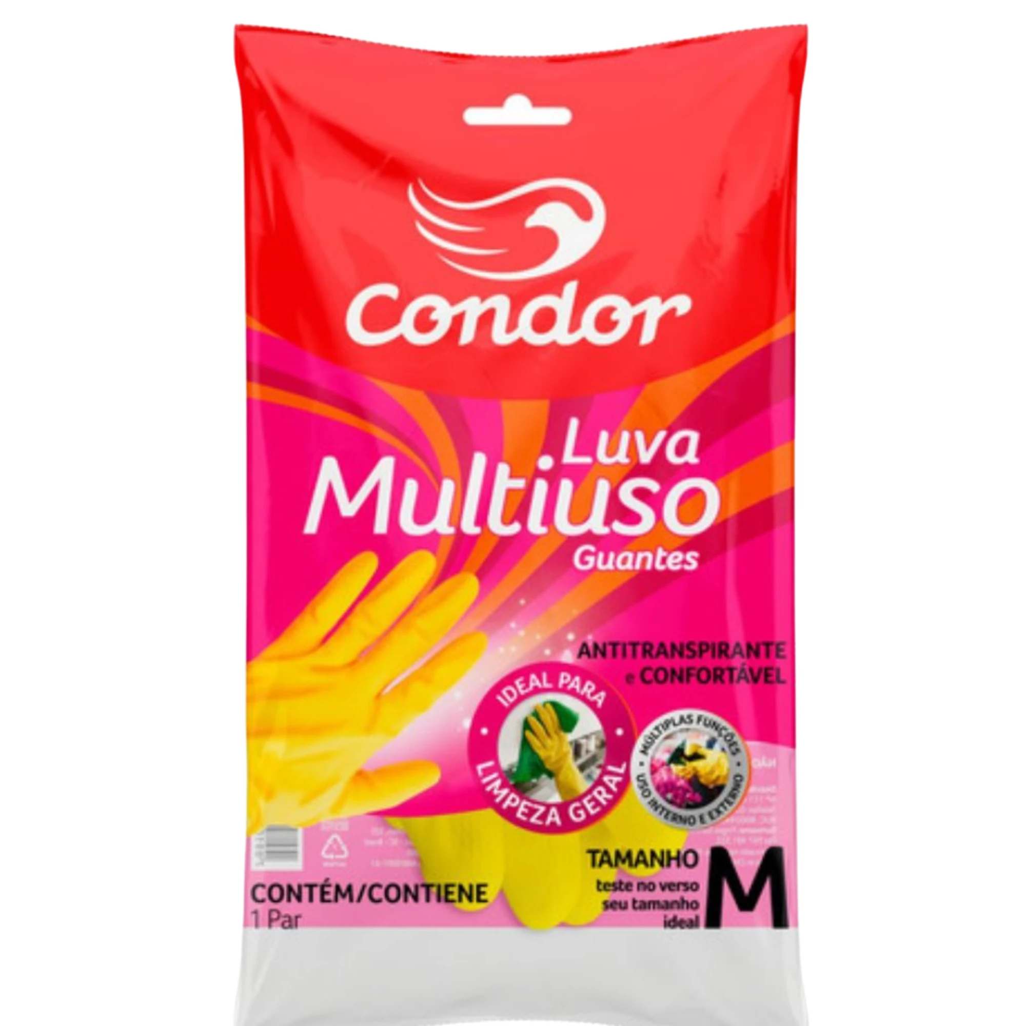 Castro Naves - LUVA LATEX MULTIUSO AMARELA M - 8526 01