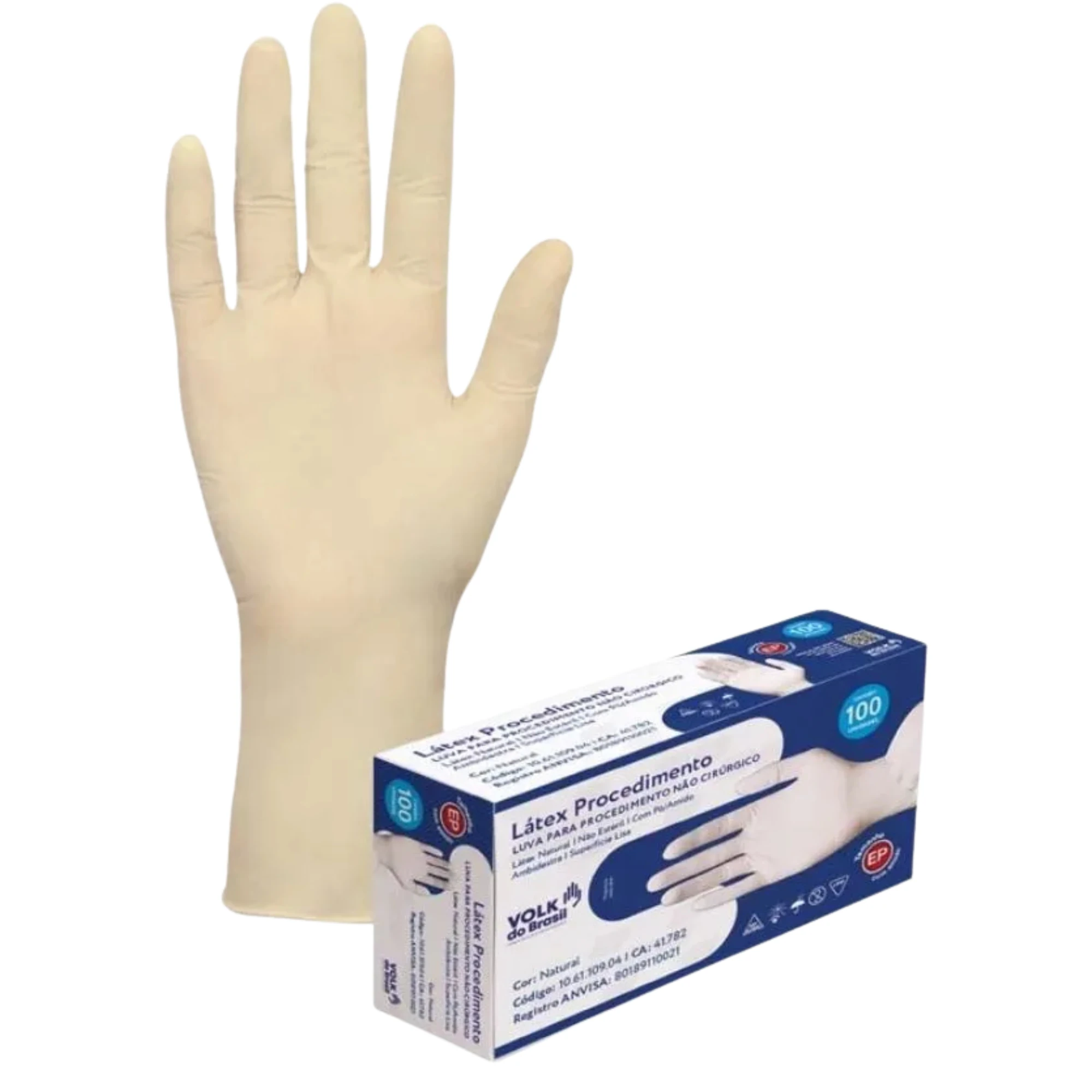 Castro Naves - LUVA LATEX PROCEDIMENTO COM PO G CX/100 - 15965 01
