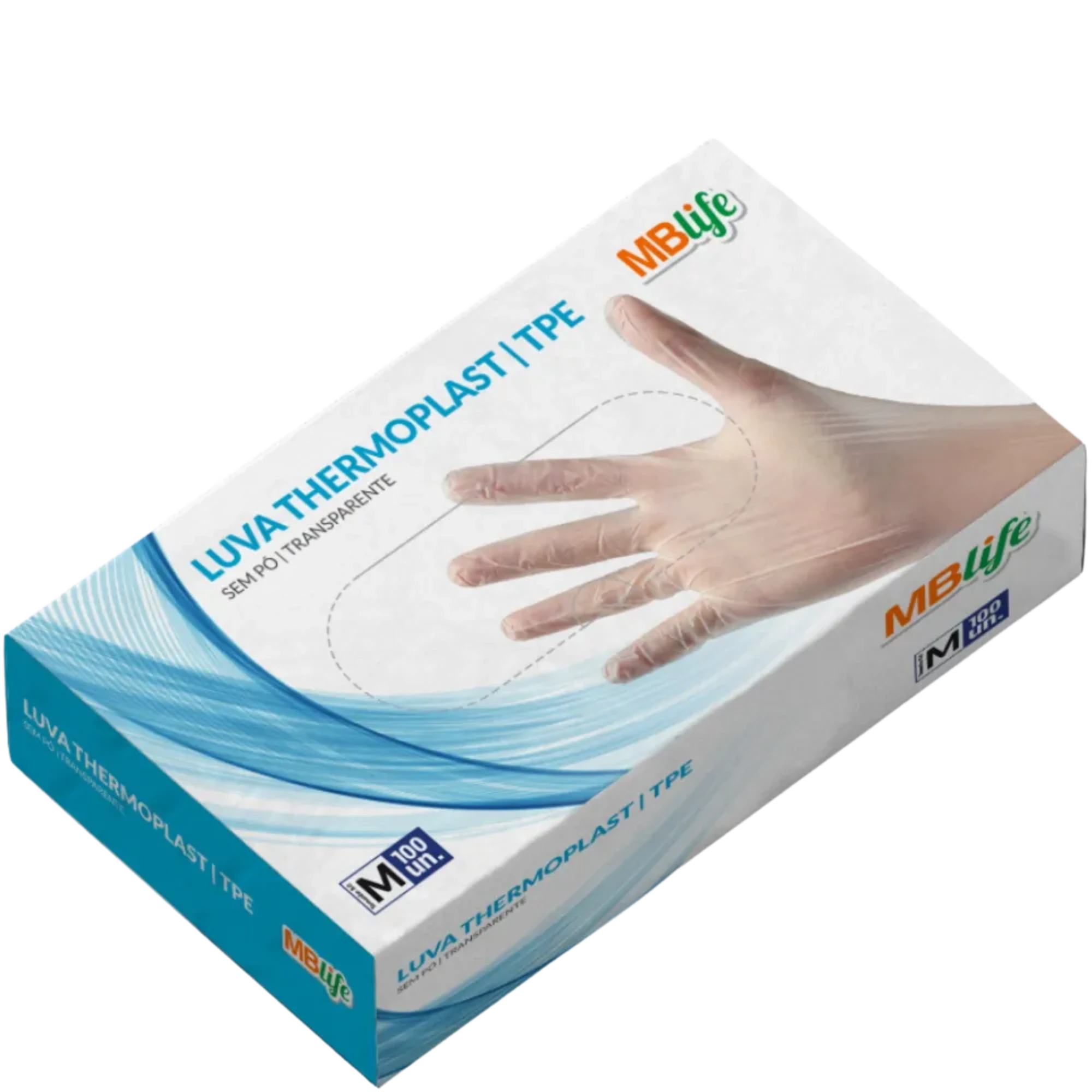Castro Naves - LUVA THERMOPLAST USO GERAL SEM PO TR M C/100 - 15190 01
