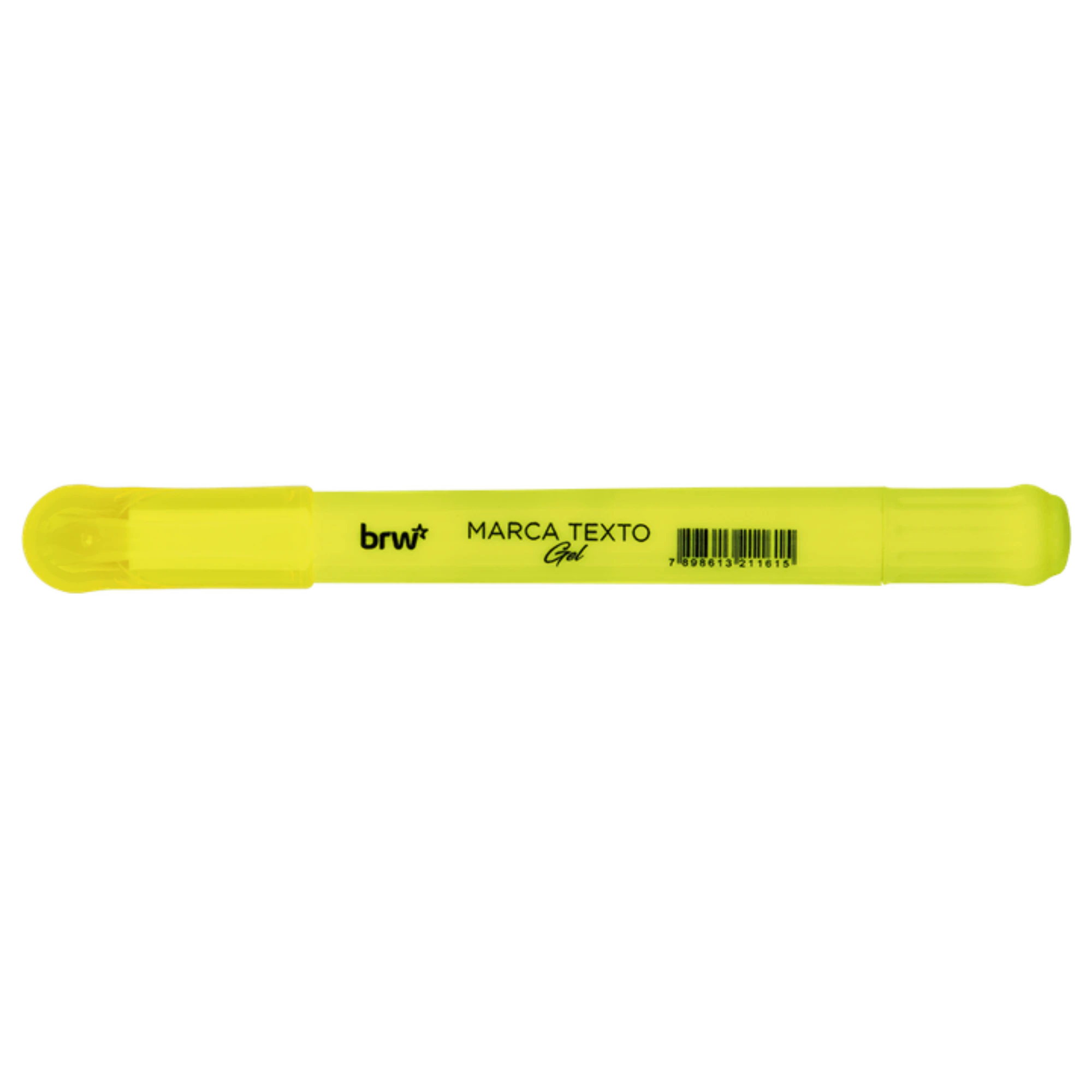 Castro Naves - MARCA TEXTO FLUORESCENTE EM GEL AMARELO - 9152 01