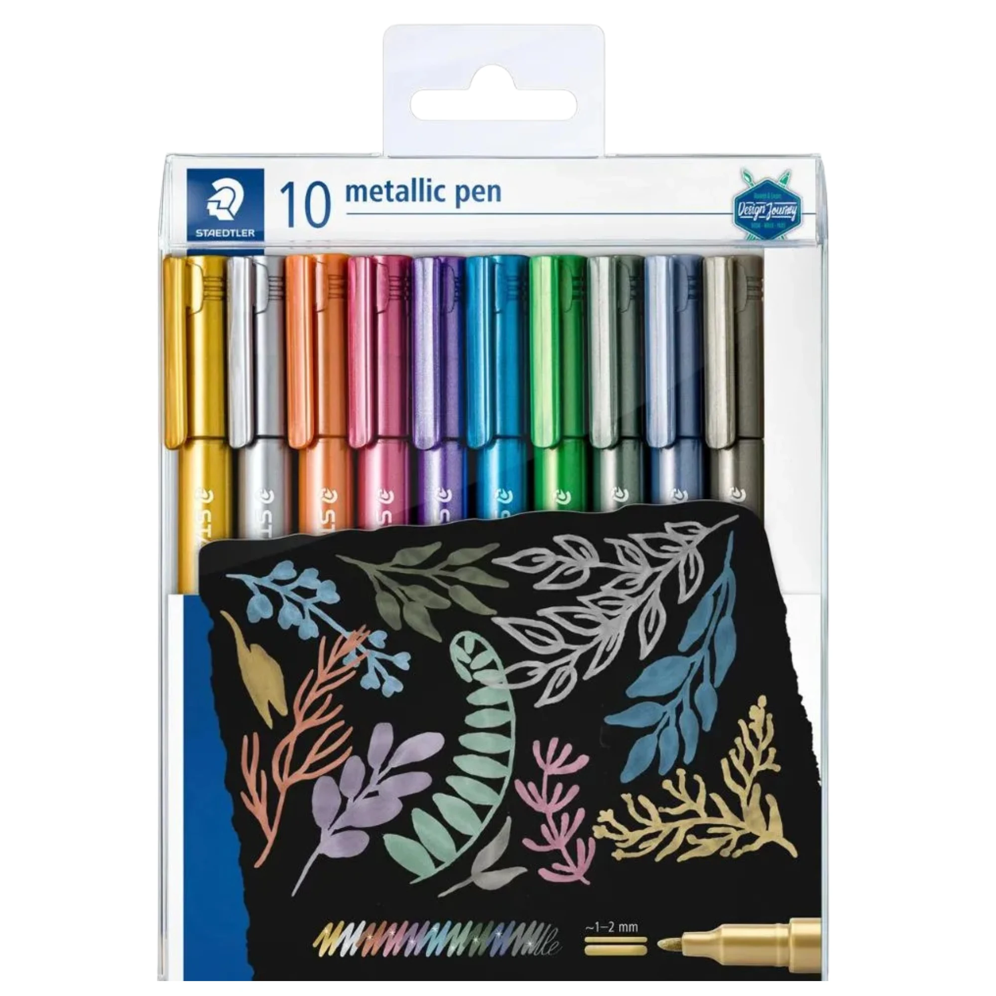 Imagem - Caneta Marcador Metálico 8323 Traço 1.2mm c/ 10 Cores Staedtler