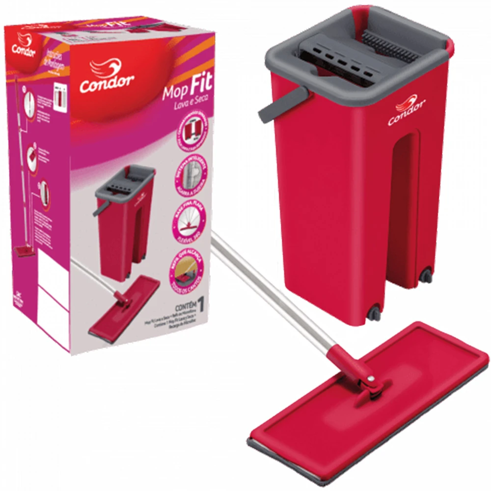 Castro Naves - MOP FLAT LAVA E SECA FIT COM BALDE 3L - 9290 01