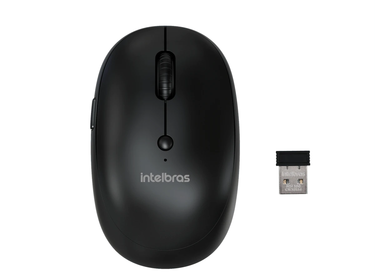 Castro Naves - MOUSE SEM FIO PRETO MSI 100 - 9015 01