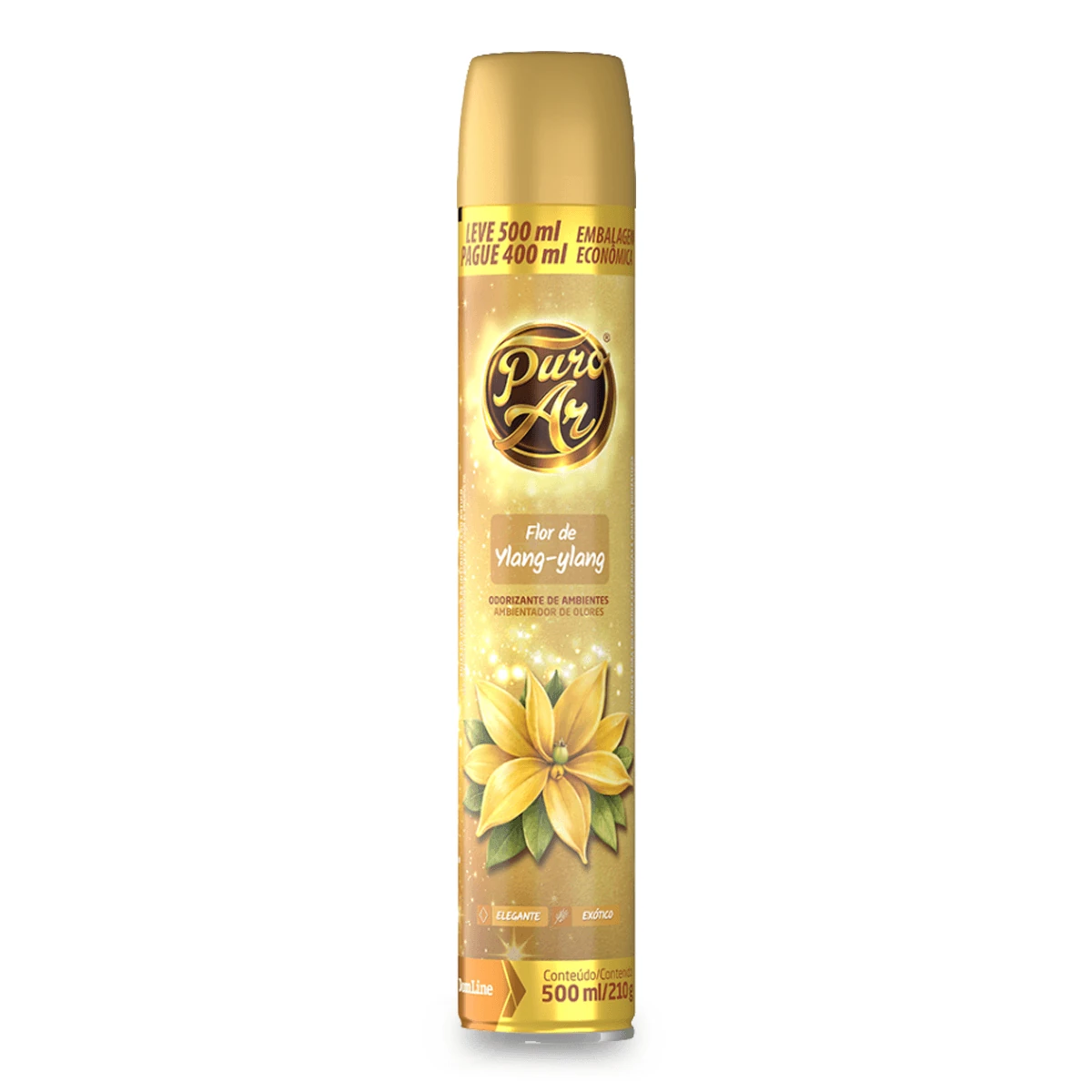 Imagem - Odorizador de Ambientes Aerossol Baston Puro Ar Flor de Ylang-Ylang 500 ml