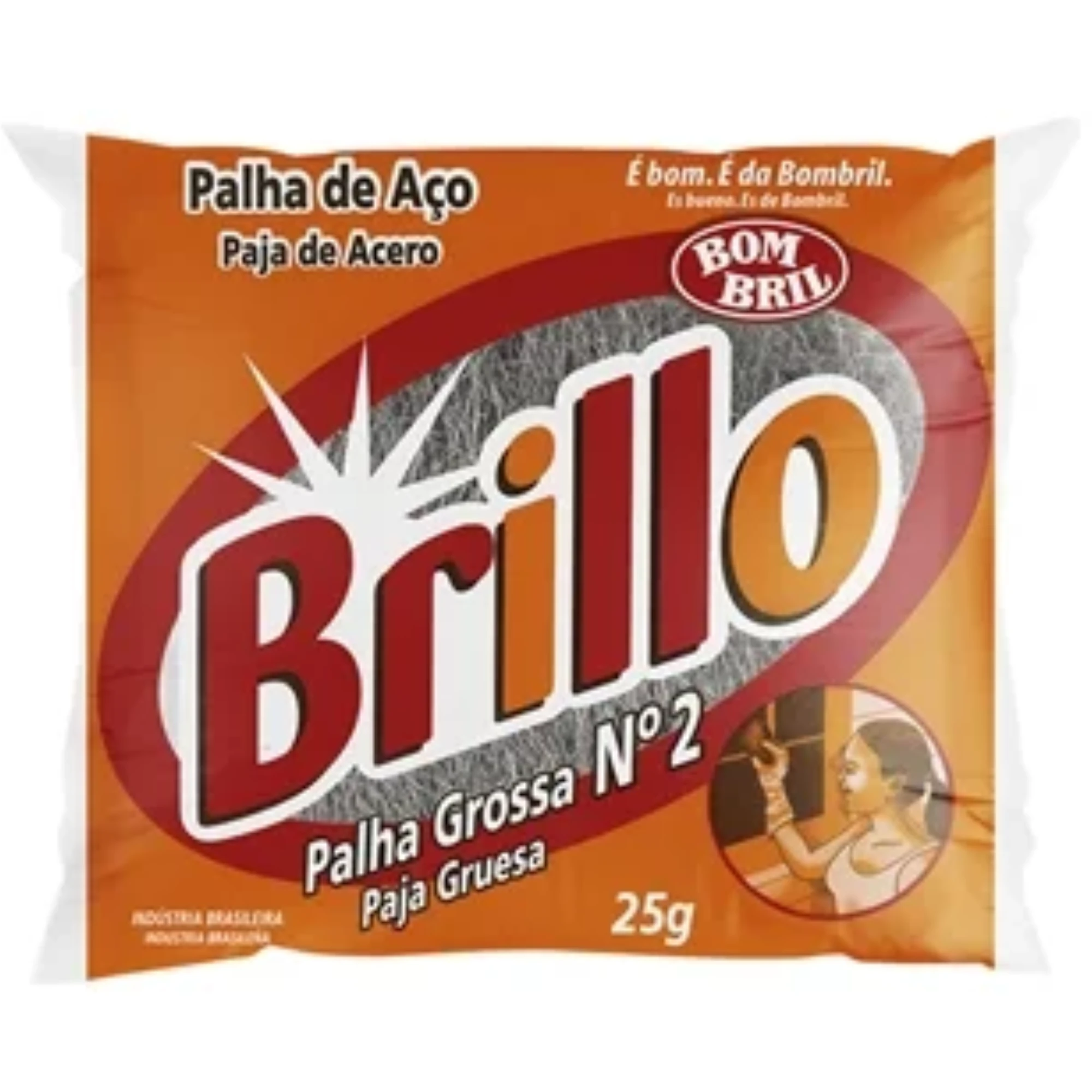 Castro Naves - PALHA DE ACO NR. 2 GROSSA BRILLO 25G - 28910 01