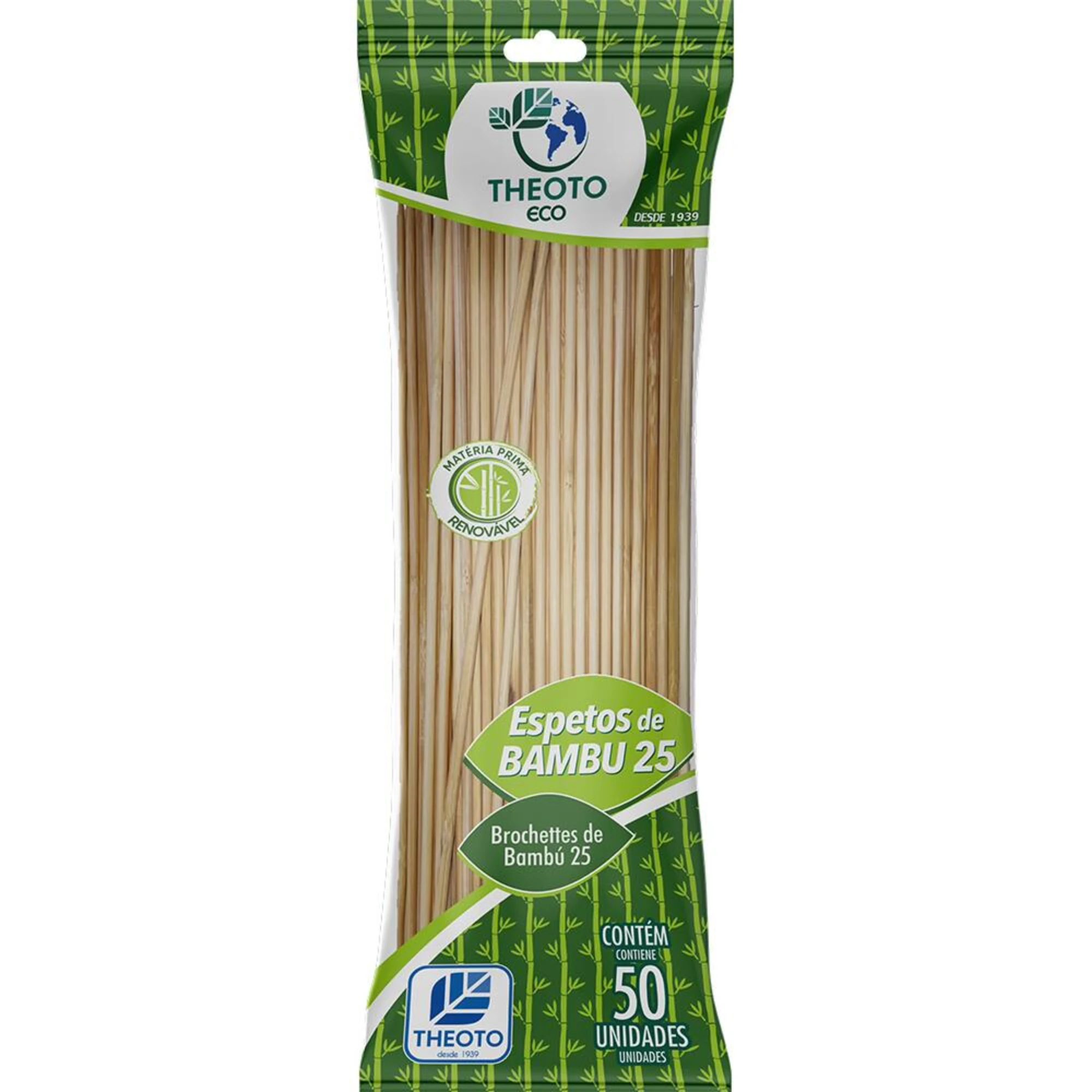 Castro Naves - PALITO DE BAMBU PARA CHURRASCO C/50 - 9890 01