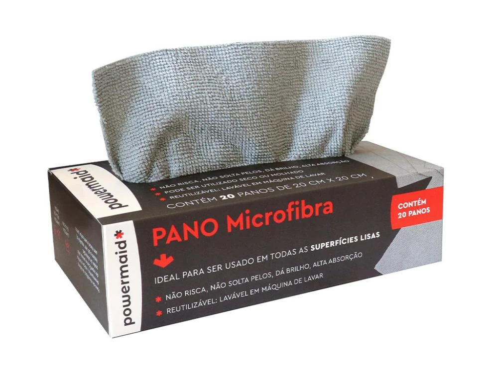Castro Naves - PANO MICROFIBRA 20CMX20CM CINZA C/20 - 106907 01