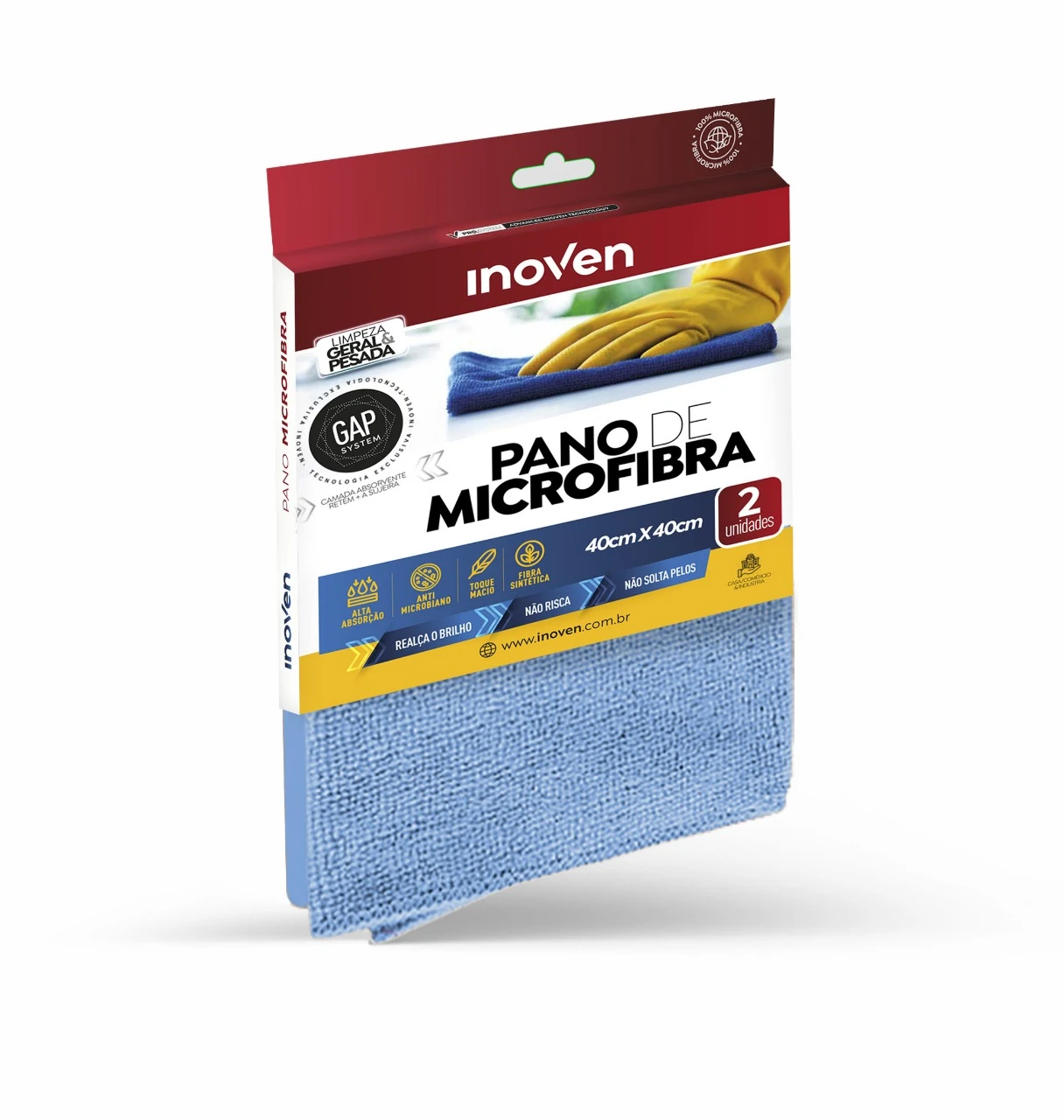 Castro Naves - PANO MICROFIBRA MULTIUSO 40X40CM AZUL C/2 - 106847 01
