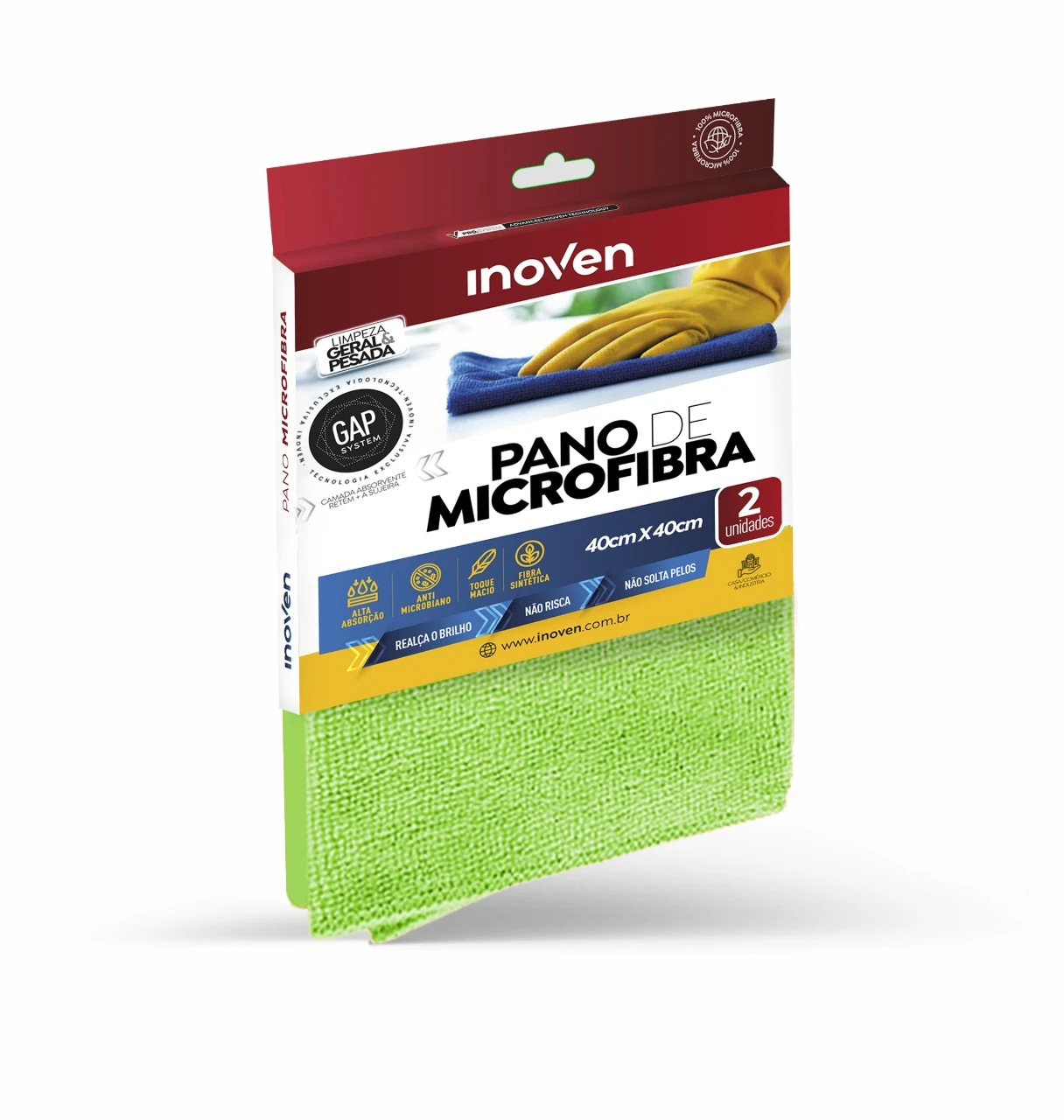 Castro Naves - PANO MICROFIBRA MULTIUSO 40X40CM VERDE C/2 - 106849 01