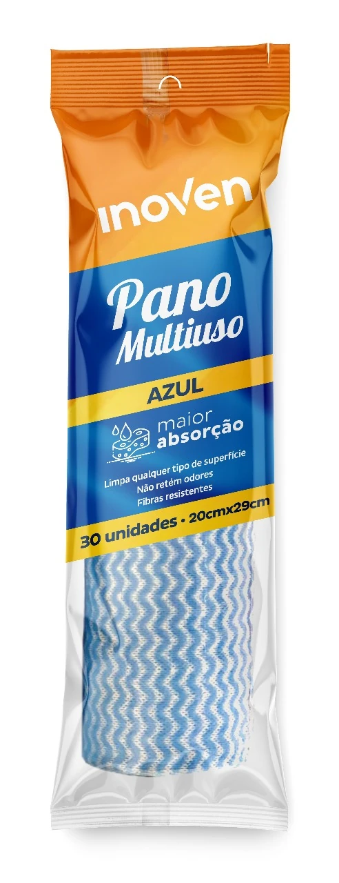 Castro Naves - PANO MULTIUSO 20X29CM AZUL C/30 - 106864 01
