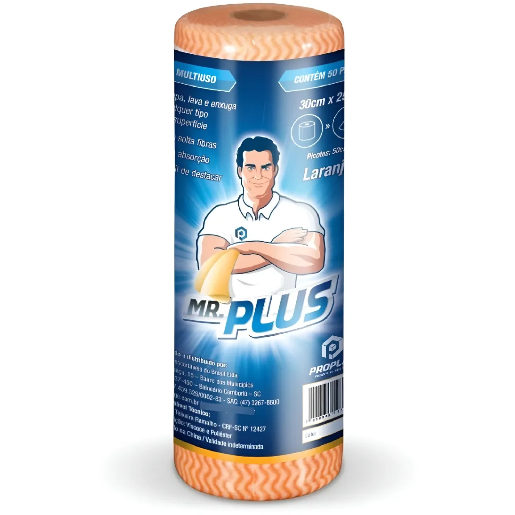 Castro Naves - PANO MULTIUSO 35G 25MX30CM LARANJA M.PLUS - 12489 01