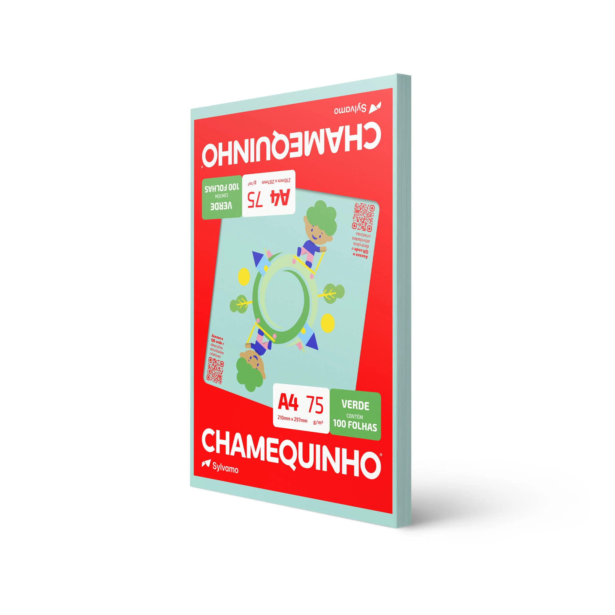 Castro Naves - PAPEL CHAMEQUINHO A4 75G VERDE PT/100 - 14572 01