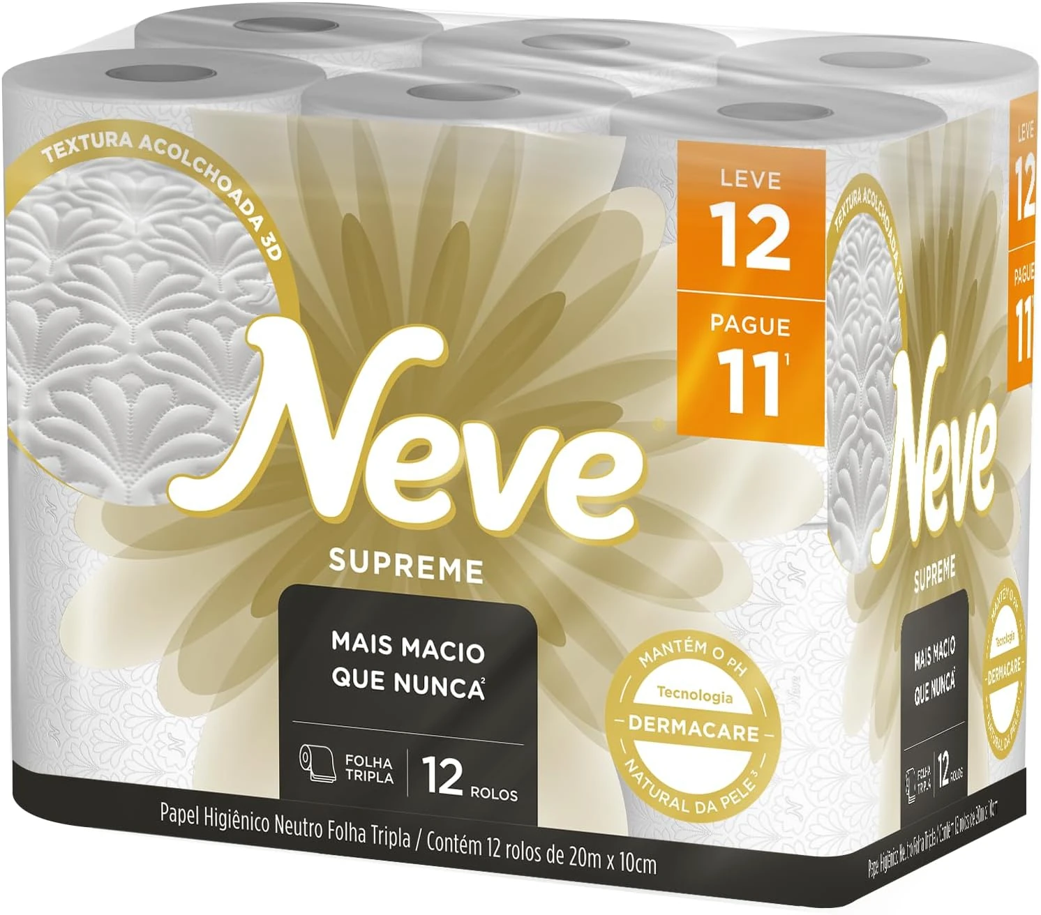 Castro Naves - PAPEL H. 20M FL TRIPLA NEVE SUPREME L12P11 - 9451 02