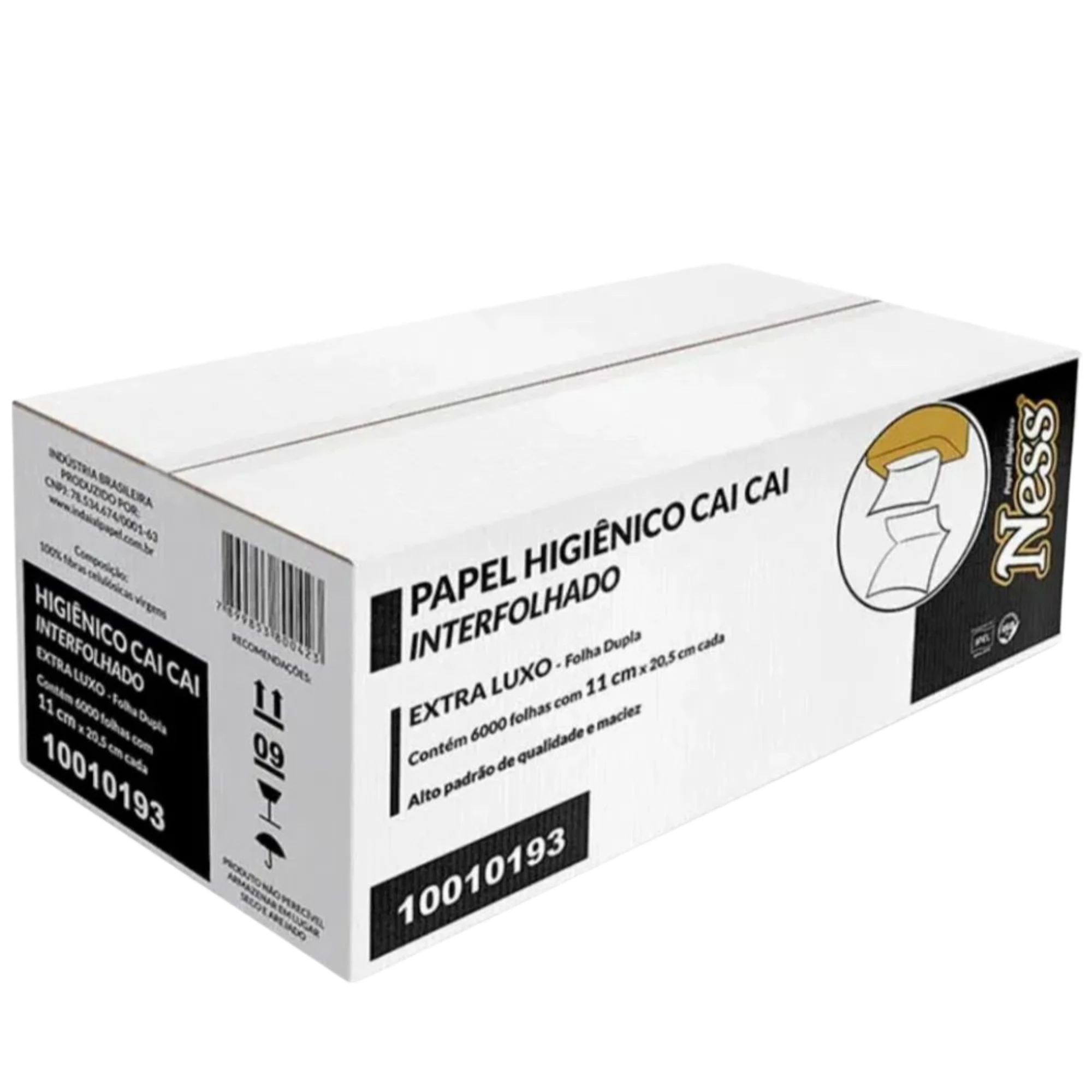 Castro Naves - PAPEL H. INTERFOLHADO FL DUPLA NESS CX/6000 - 10935 01