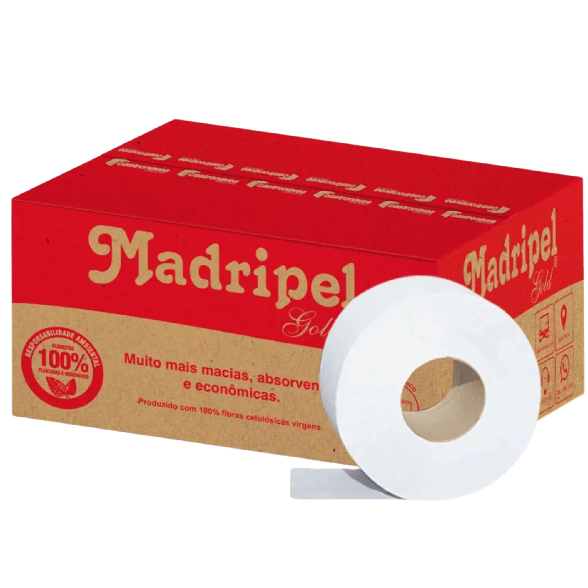 Castro Naves - PAPEL H. ROLAO FL SIMPLES GOLD CX/8X250M - 48264 01