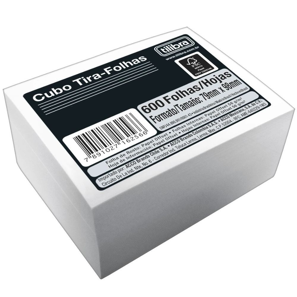 Castro Naves - PAPEL LEMBRETE BR 79X98MM 56G 600FL - 11953 01
