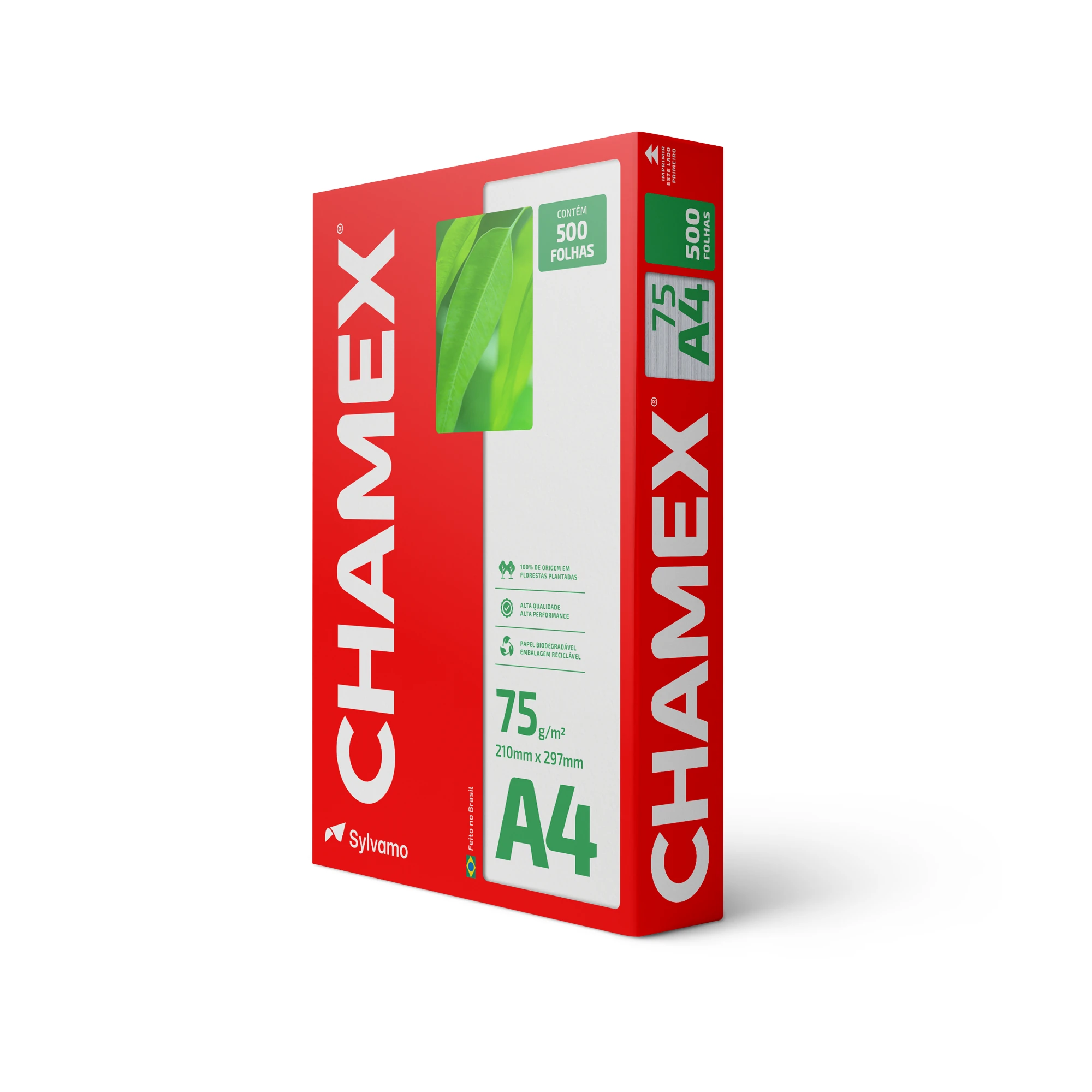 Papel Sulfite Branco 75g A4 210x297mm Chamex PT/ 500 Folhas