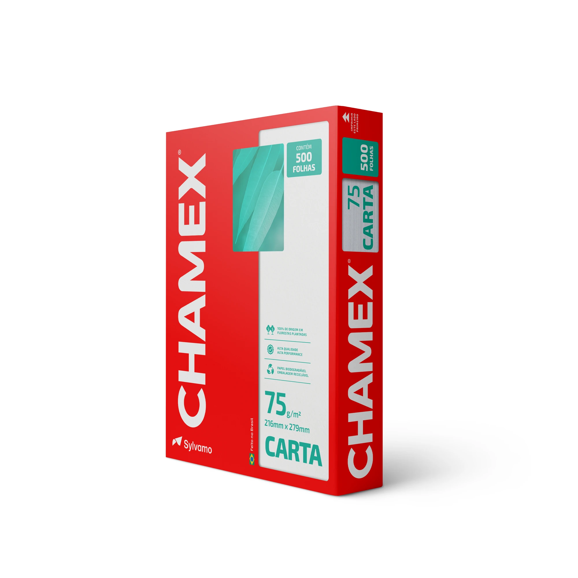 Castro Naves - PAPEL SULFITE CHAMEX CARTA 75G PT/500 - 14554 01