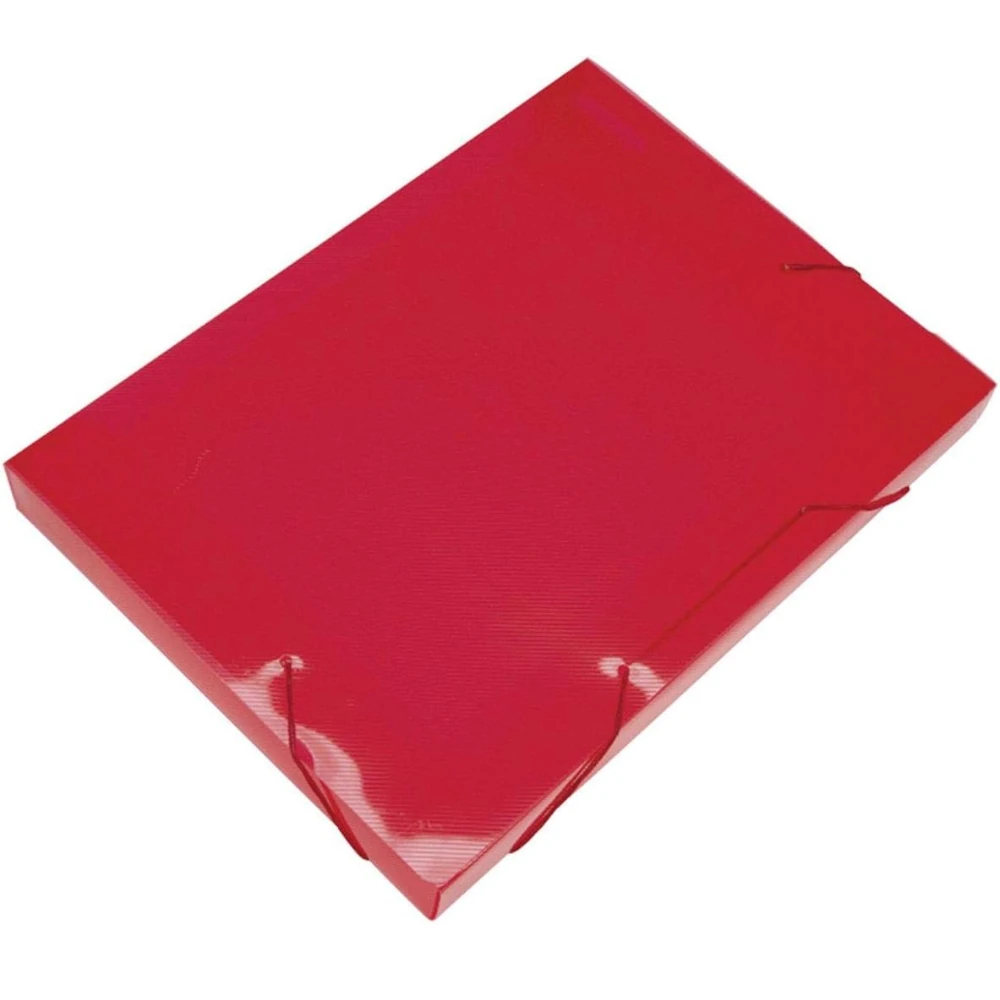 Castro Naves - PASTA COM ELASTICO OF 40MM SOFT VERMELHA - 8483 01