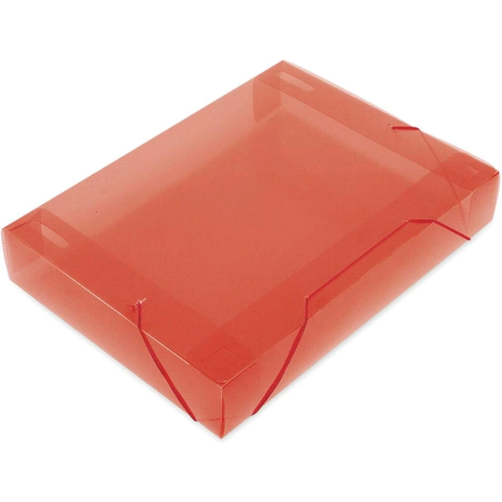 Castro Naves - PASTA COM ELASTICO OF 55MM SOFT VERMELHA - 8487 01