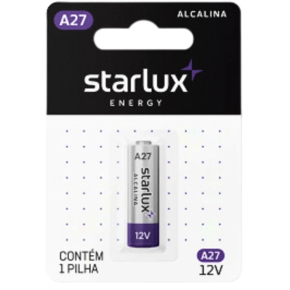 Castro Naves - PILHA ALCALINA A27 MINI STARLUX 12V C/1 - 9982 01