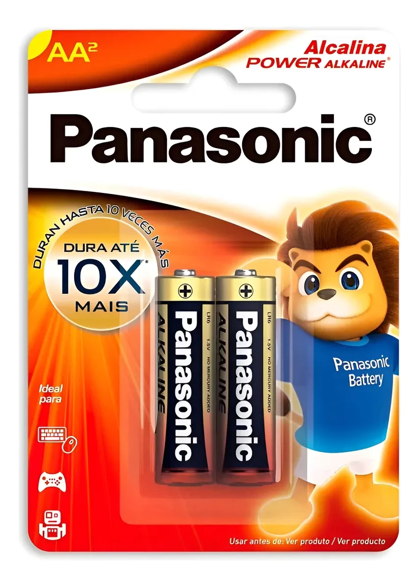 Castro Naves - PILHA ALCALINA AA PEQUENA PANASONIC 1,5V PT/2 - 9909 01