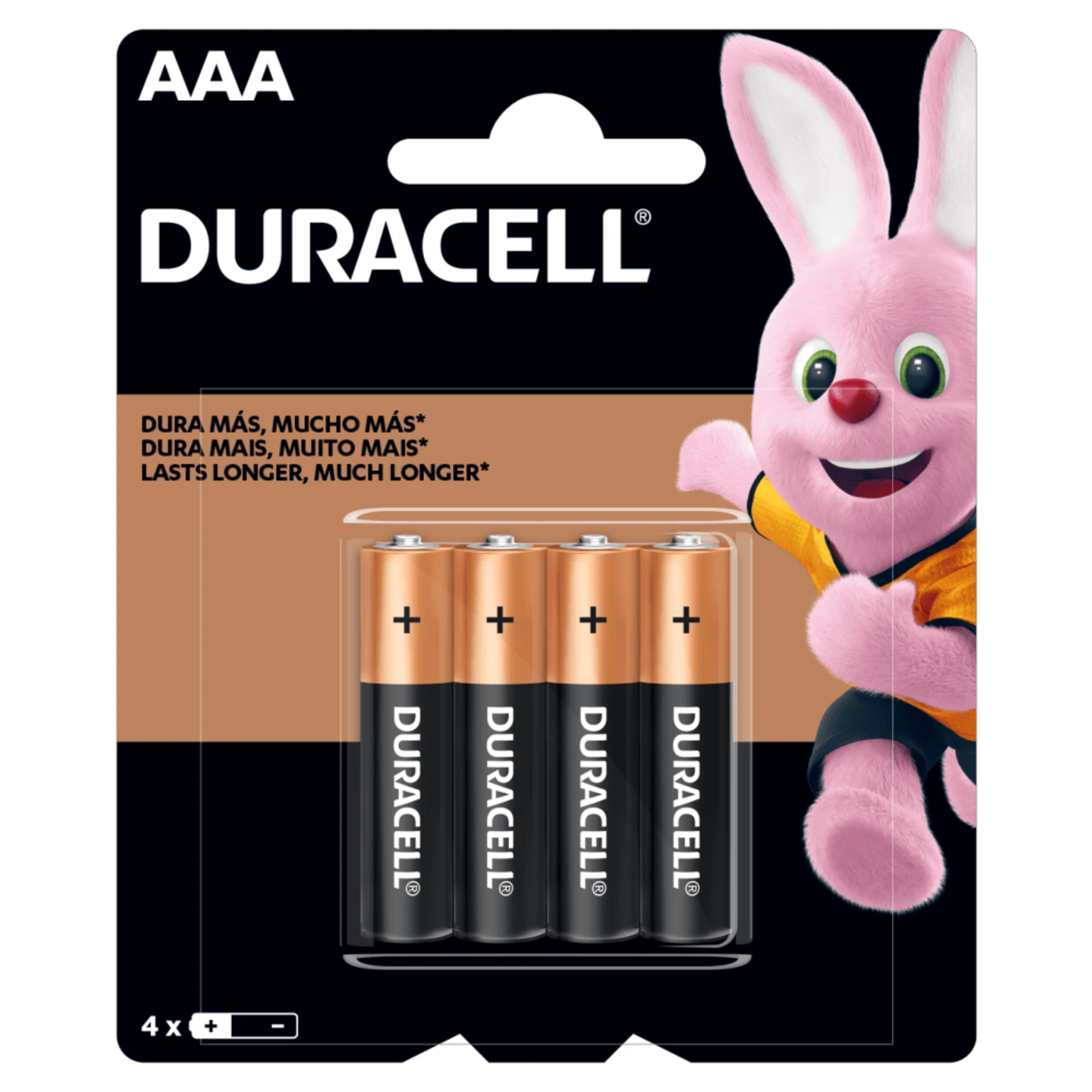 Castro Naves - PILHA ALCALINA AAA PALITO DURACELL 1,5V PT/4 - 11424 01